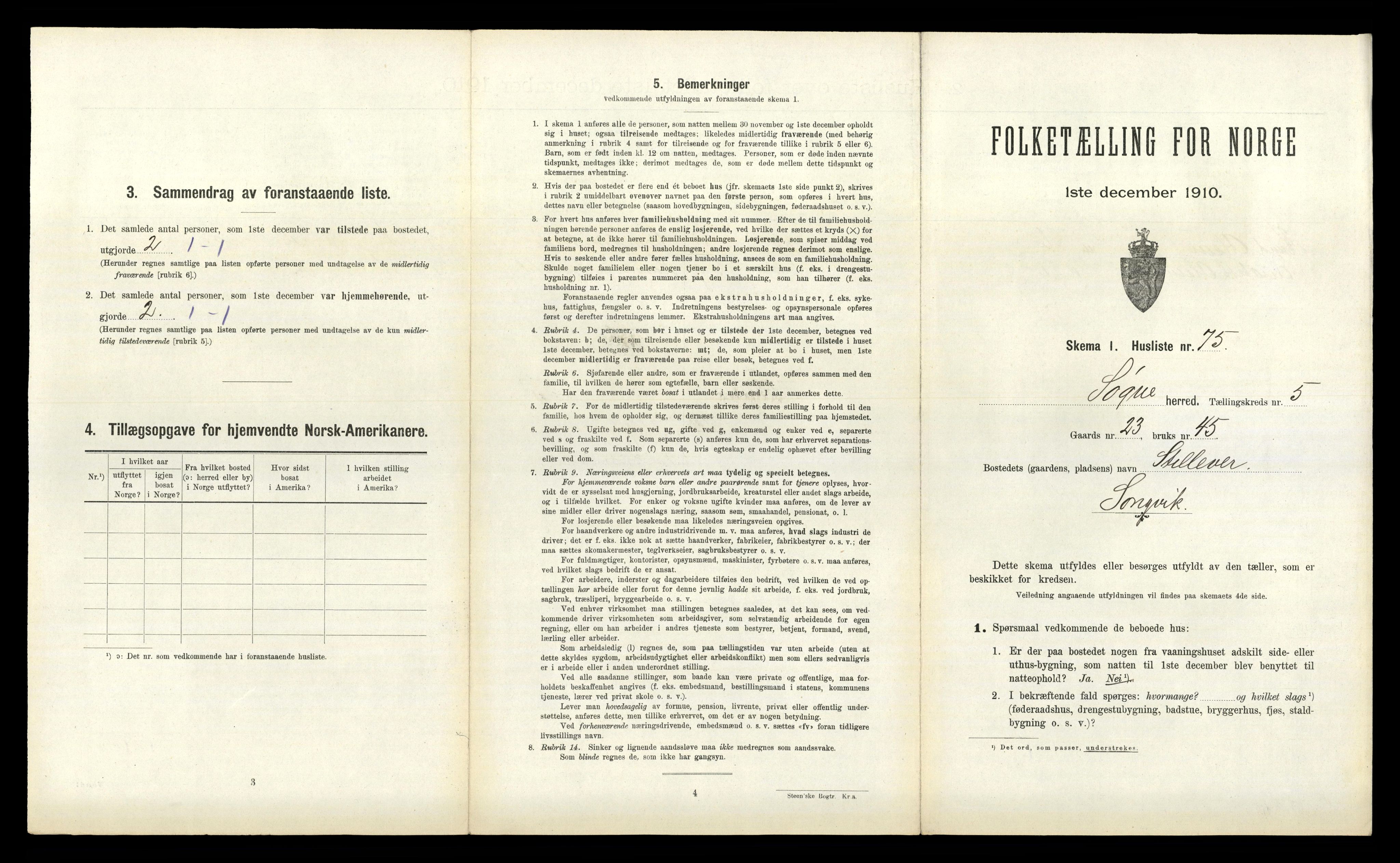 RA, Folketelling 1910 for 1018 Søgne herred, 1910, s. 480