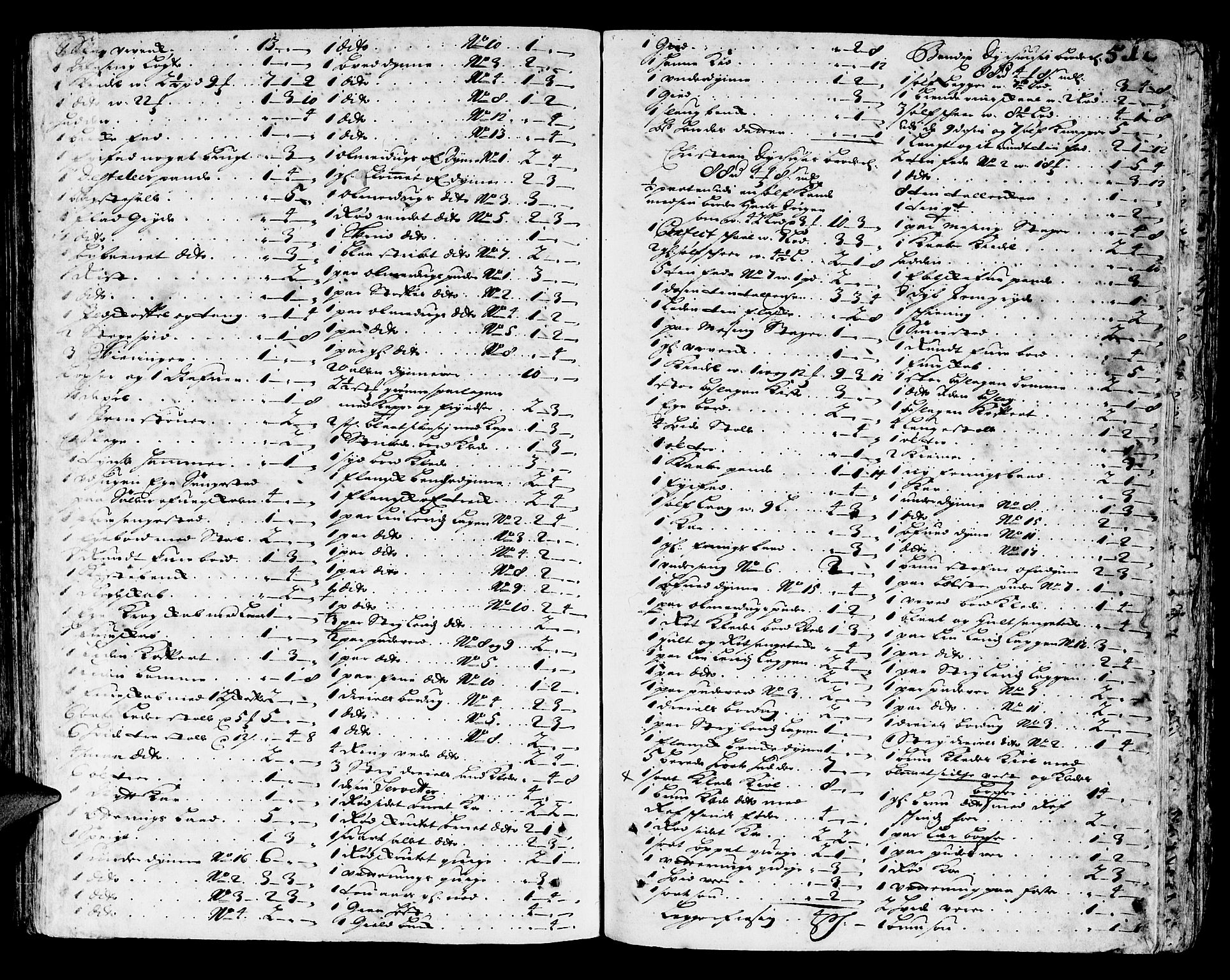 Sunnhordland sorenskrivar, SAB/A-2401/1/H/Ha/Haa/L0002: Skifteprotokollar. Register på kort. Fol 290- ut, 1695-1699, s. 511b-512a