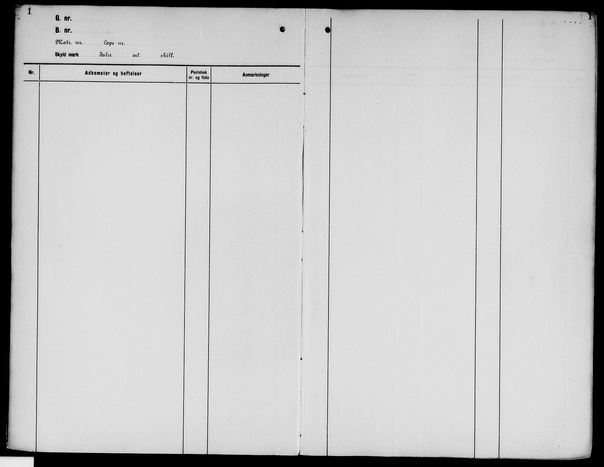Sør-Østerdal sorenskriveri, SAH/TING-018/H/Ha/Haa/L0025: Panteregister nr. 7, 1922-1954, s. 1