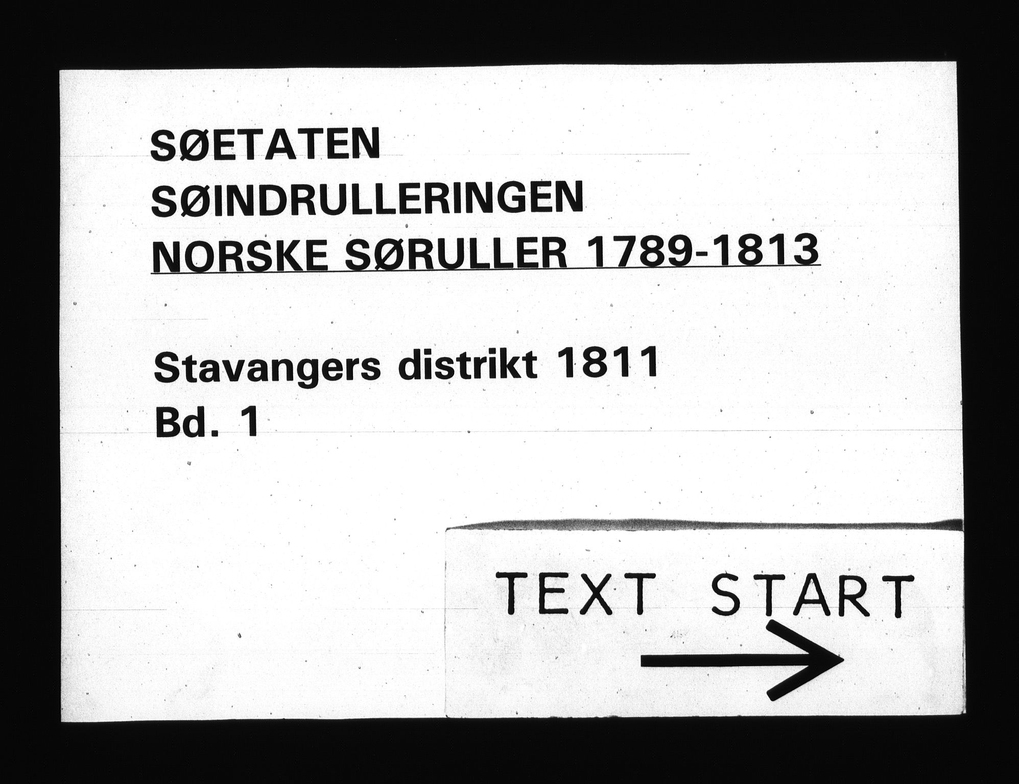 Sjøetaten, RA/EA-3110/F/L0296: Stavanger distrikt, bind 1, 1811