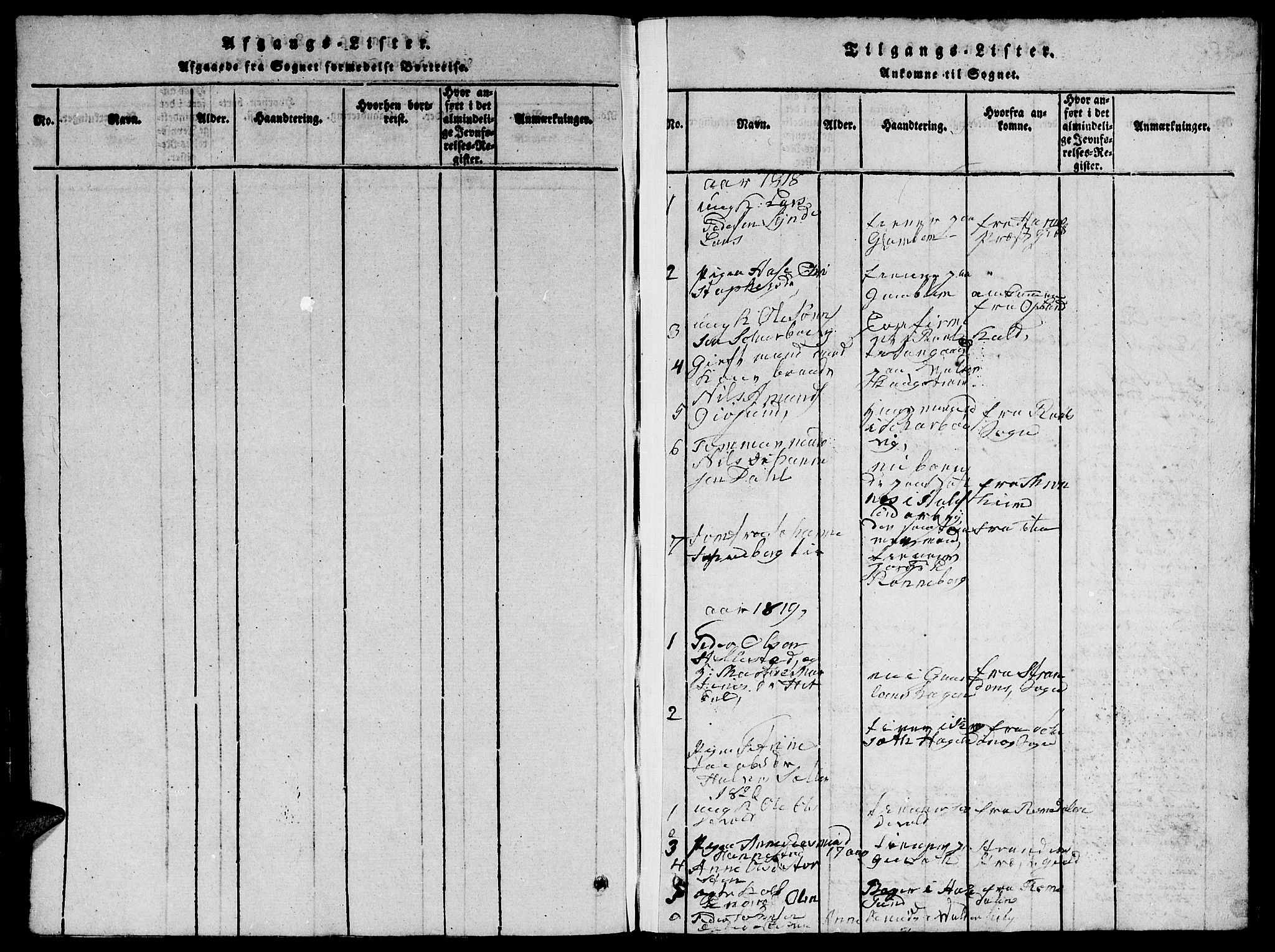 Ministerialprotokoller, klokkerbøker og fødselsregistre - Møre og Romsdal, SAT/A-1454/528/L0423: Klokkerbok nr. 528C04, 1816-1827