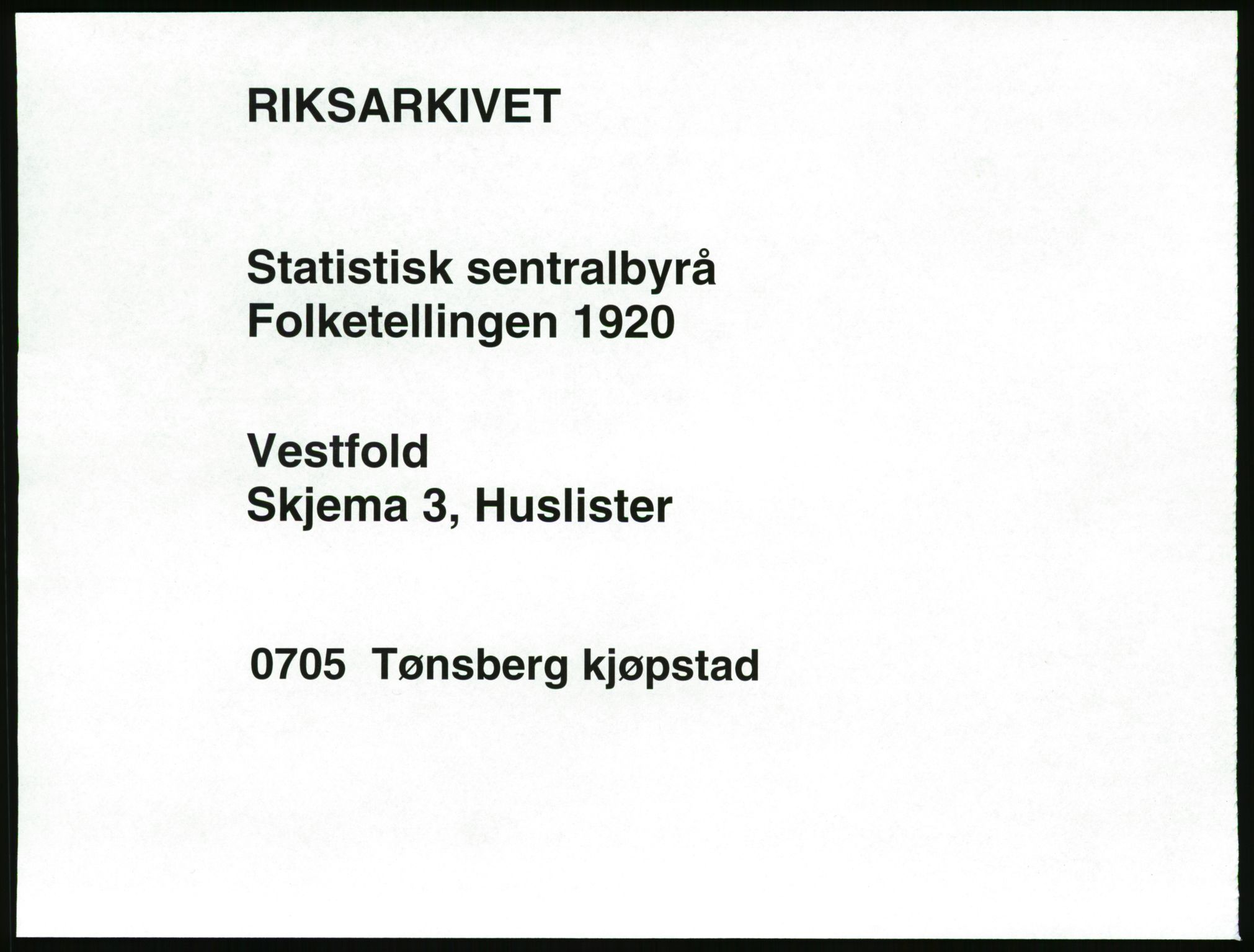 SAKO, Folketelling 1920 for 0705 Tønsberg kjøpstad, 1920, s. 57