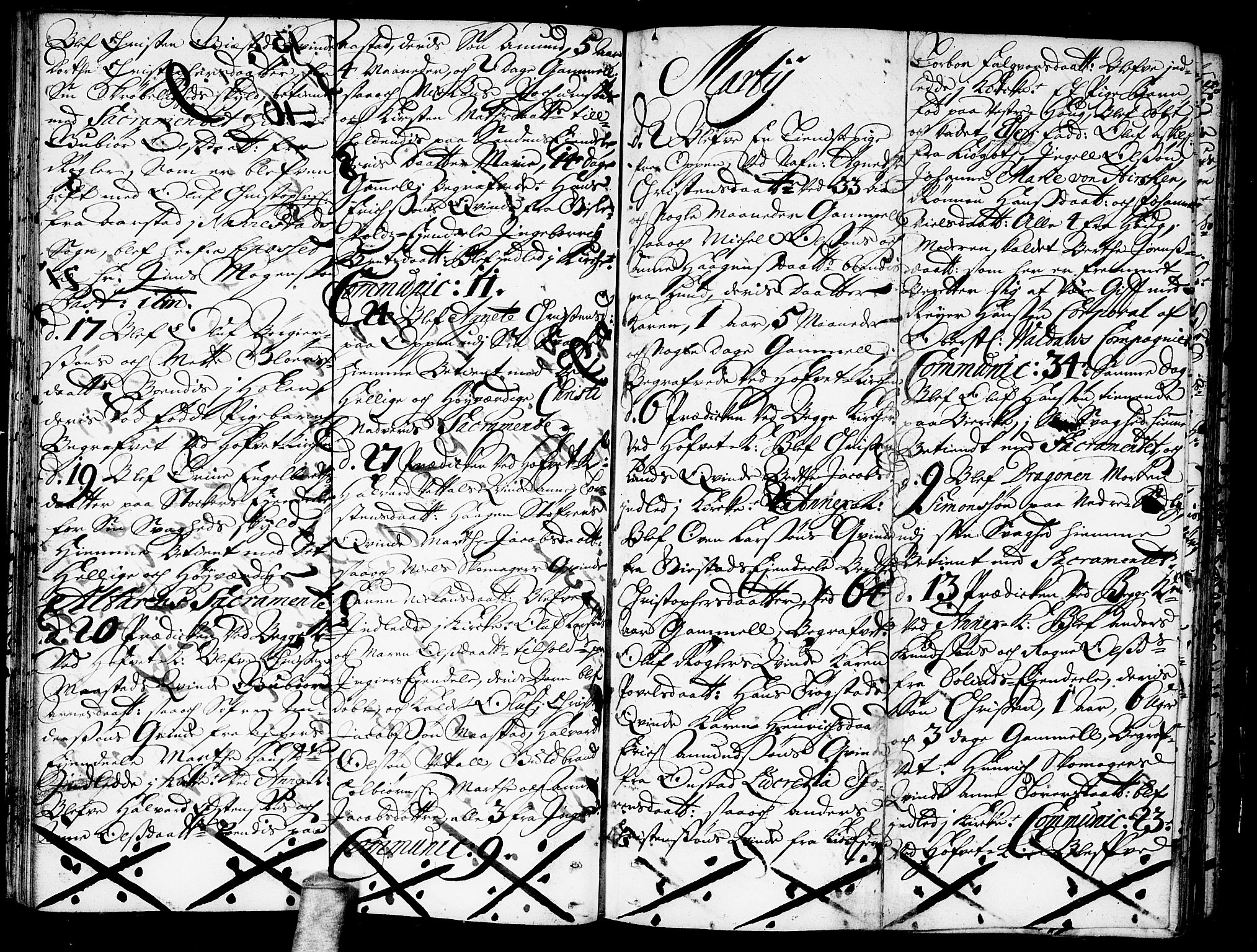 Ullensaker prestekontor Kirkebøker, AV/SAO-A-10236a/F/Fa/L0002: Ministerialbok nr. I 2, 1702-1710
