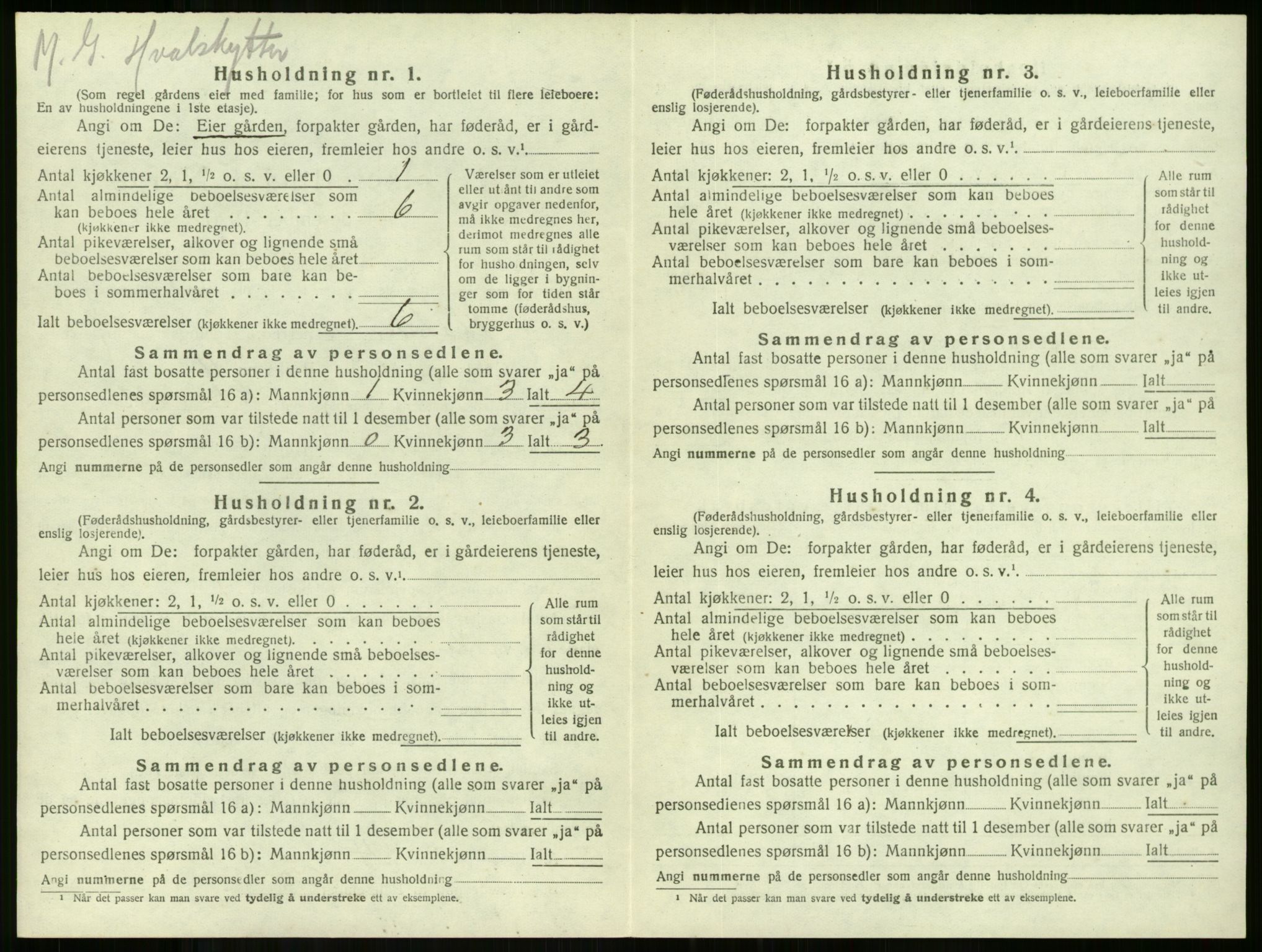 SAKO, Folketelling 1920 for 0720 Stokke herred, 1920, s. 1090