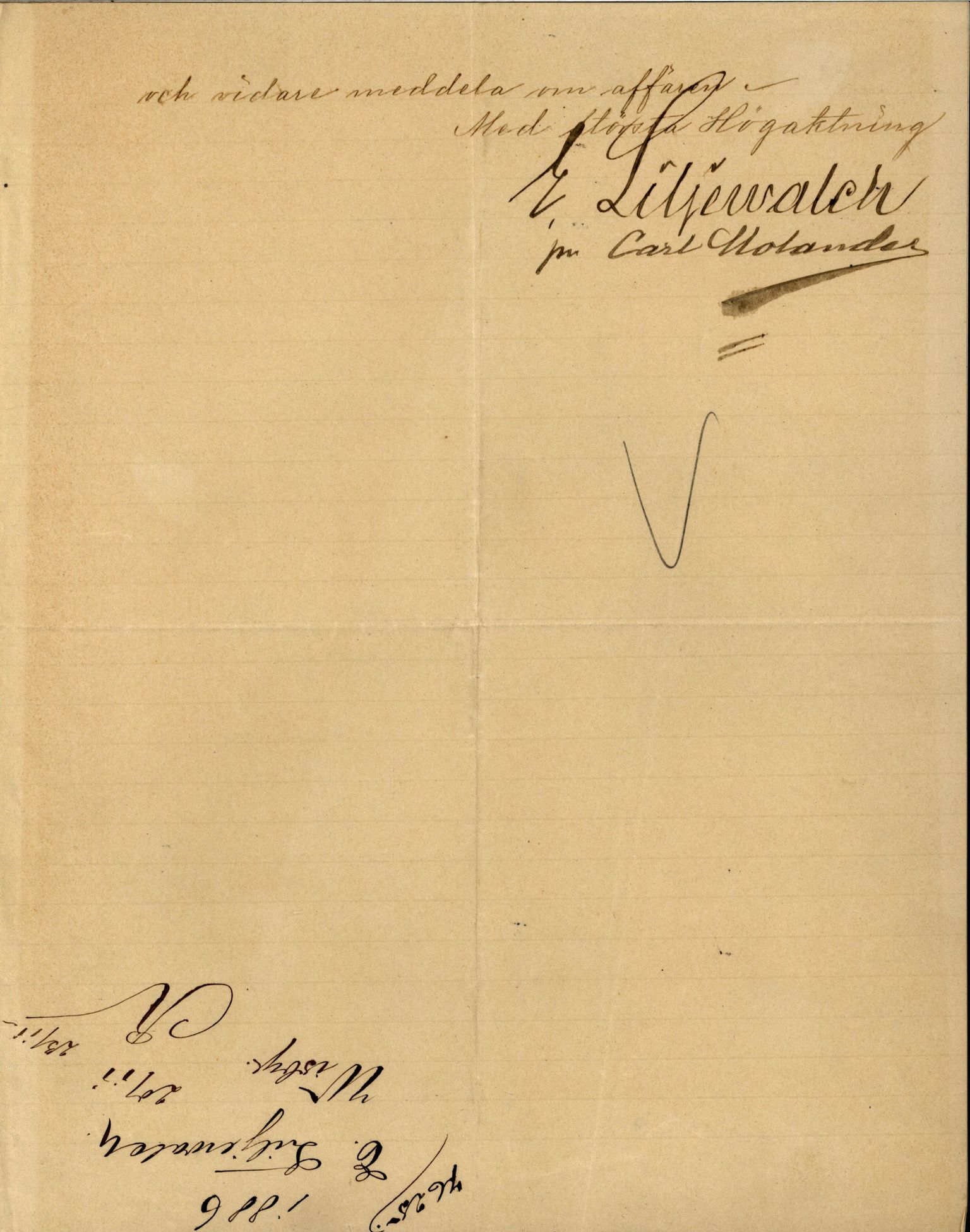 Pa 63 - Østlandske skibsassuranceforening, VEMU/A-1079/G/Ga/L0019/0004: Havaridokumenter / Unita, L'Union, Lympha, Medbør, Kommandør, Svend Foyn, 1886, s. 3