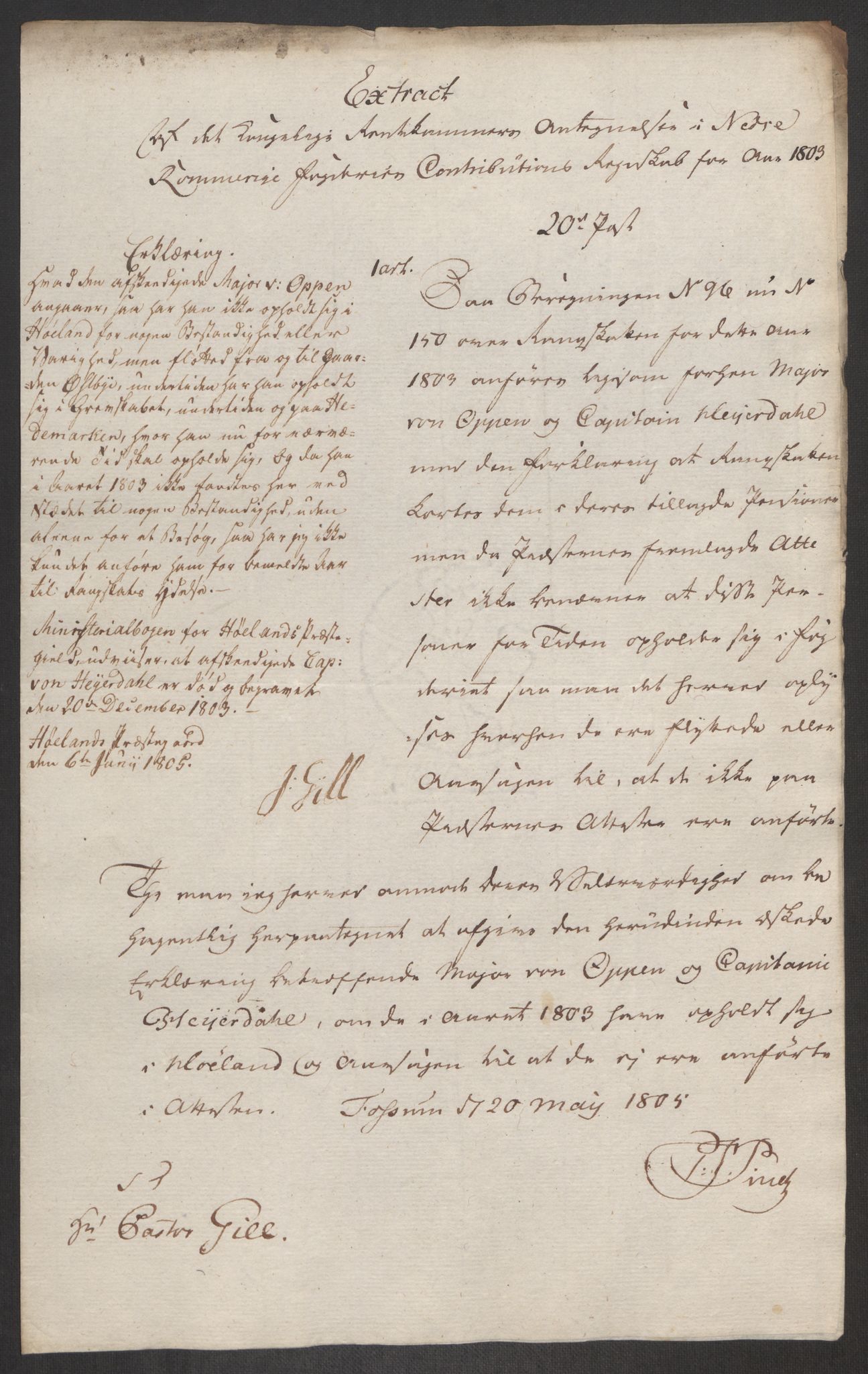 Rentekammeret inntil 1814, Reviderte regnskaper, Fogderegnskap, RA/EA-4092/R11/L0679: Fogderegnskap Nedre Romerike, 1803, s. 760