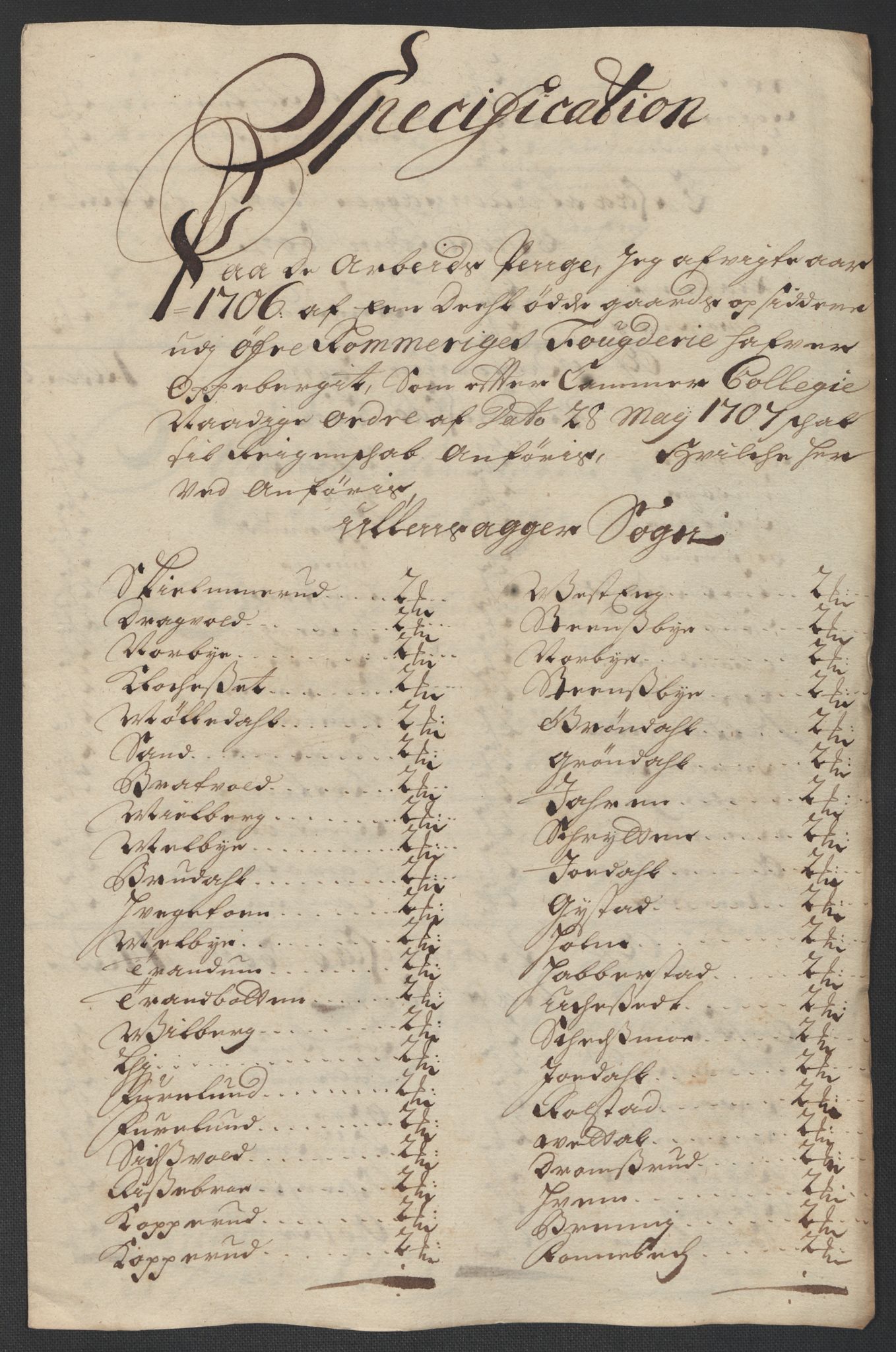 Rentekammeret inntil 1814, Reviderte regnskaper, Fogderegnskap, RA/EA-4092/R12/L0718: Fogderegnskap Øvre Romerike, 1706-1707, s. 424