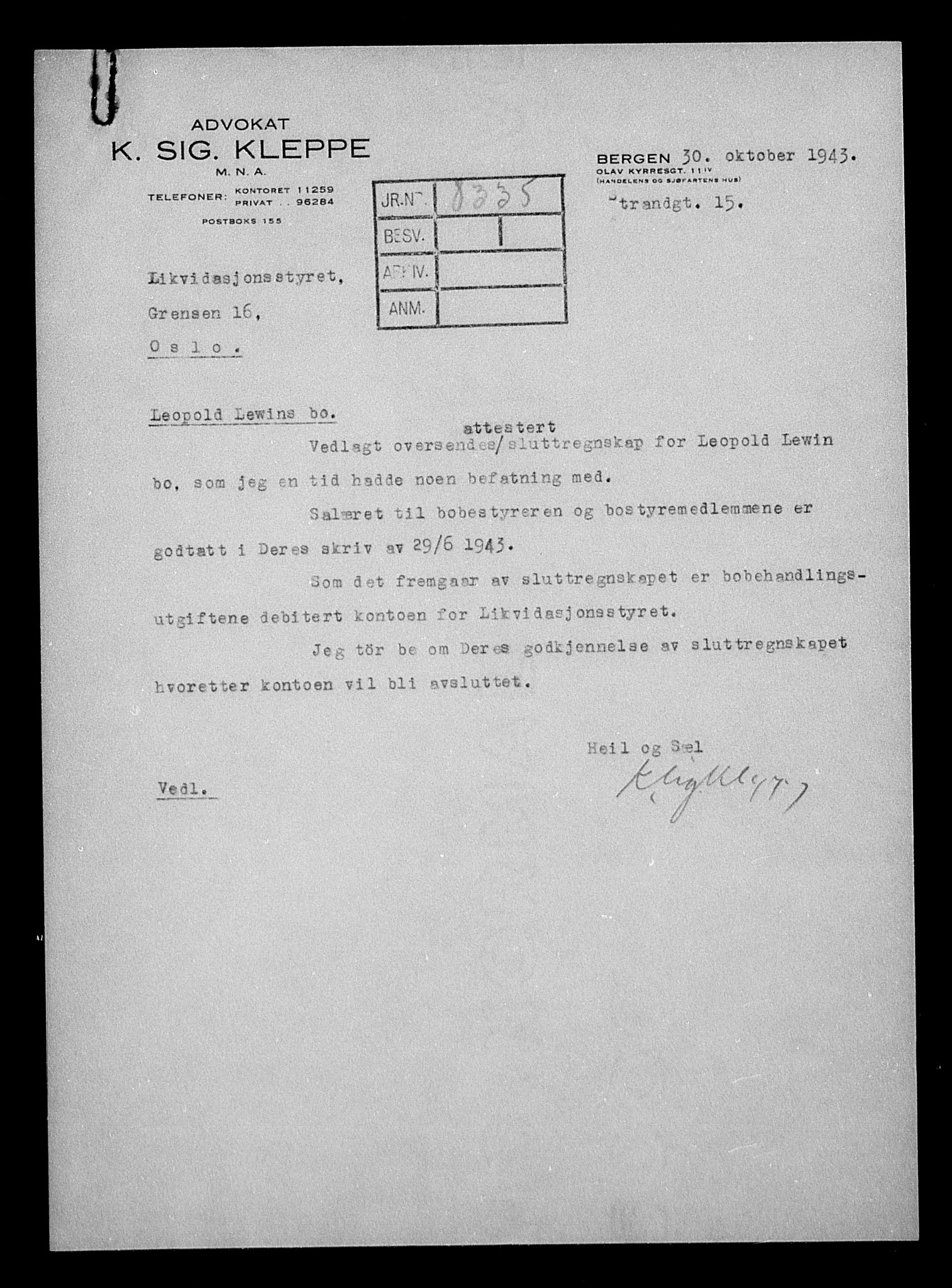 Justisdepartementet, Tilbakeføringskontoret for inndratte formuer, RA/S-1564/H/Hc/Hcb/L0914: --, 1945-1947, s. 371