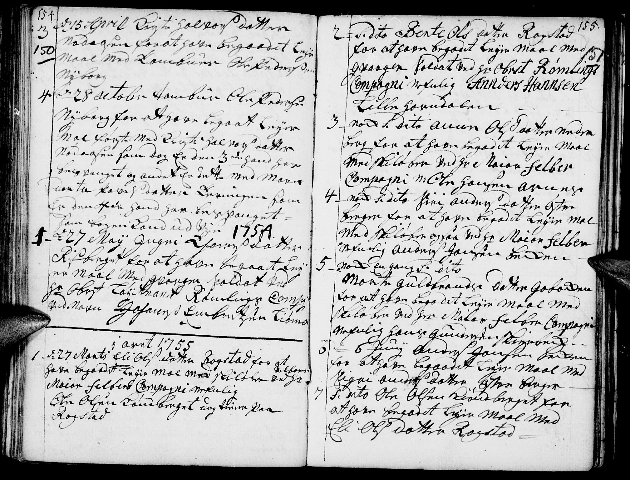 Elverum prestekontor, SAH/PREST-044/H/Ha/Haa/L0002: Ministerialbok nr. 2, 1751-1756, s. 150-151