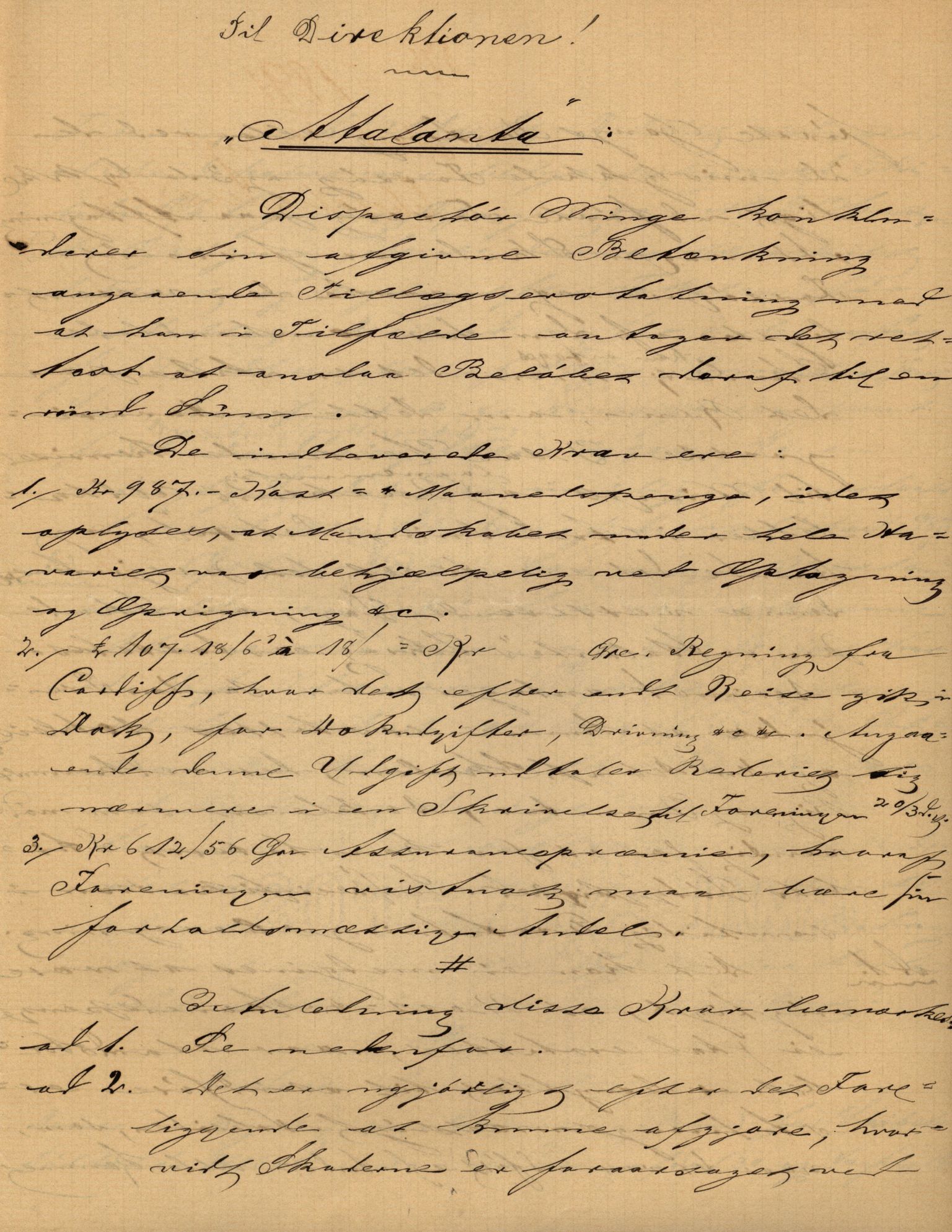 Pa 63 - Østlandske skibsassuranceforening, VEMU/A-1079/G/Ga/L0026/0008: Havaridokumenter / Bernadotte, Bardeu, Augustinus, Atlanta, Arne, 1890, s. 53