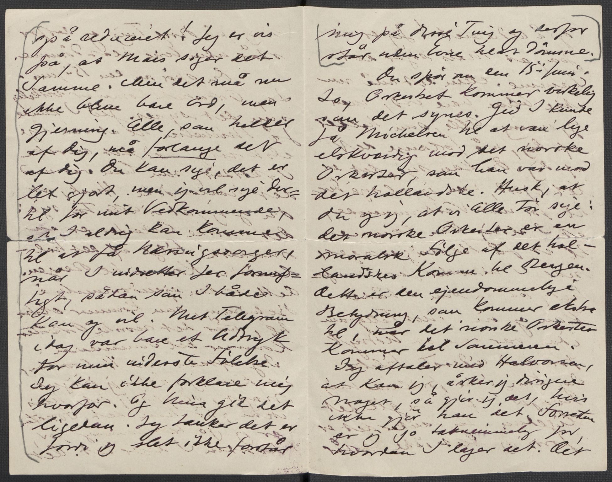 Beyer, Frants, AV/RA-PA-0132/F/L0001: Brev fra Edvard Grieg til Frantz Beyer og "En del optegnelser som kan tjene til kommentar til brevene" av Marie Beyer, 1872-1907, s. 696