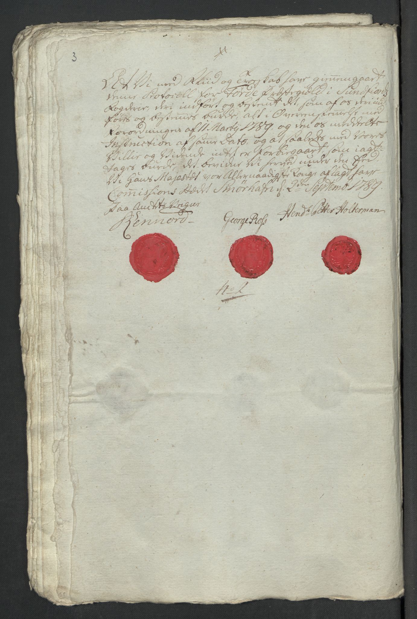 Rentekammeret inntil 1814, Reviderte regnskaper, Mindre regnskaper, RA/EA-4068/Rf/Rfe/L0048: Sunnfjord og Nordfjord fogderier, 1789, s. 153