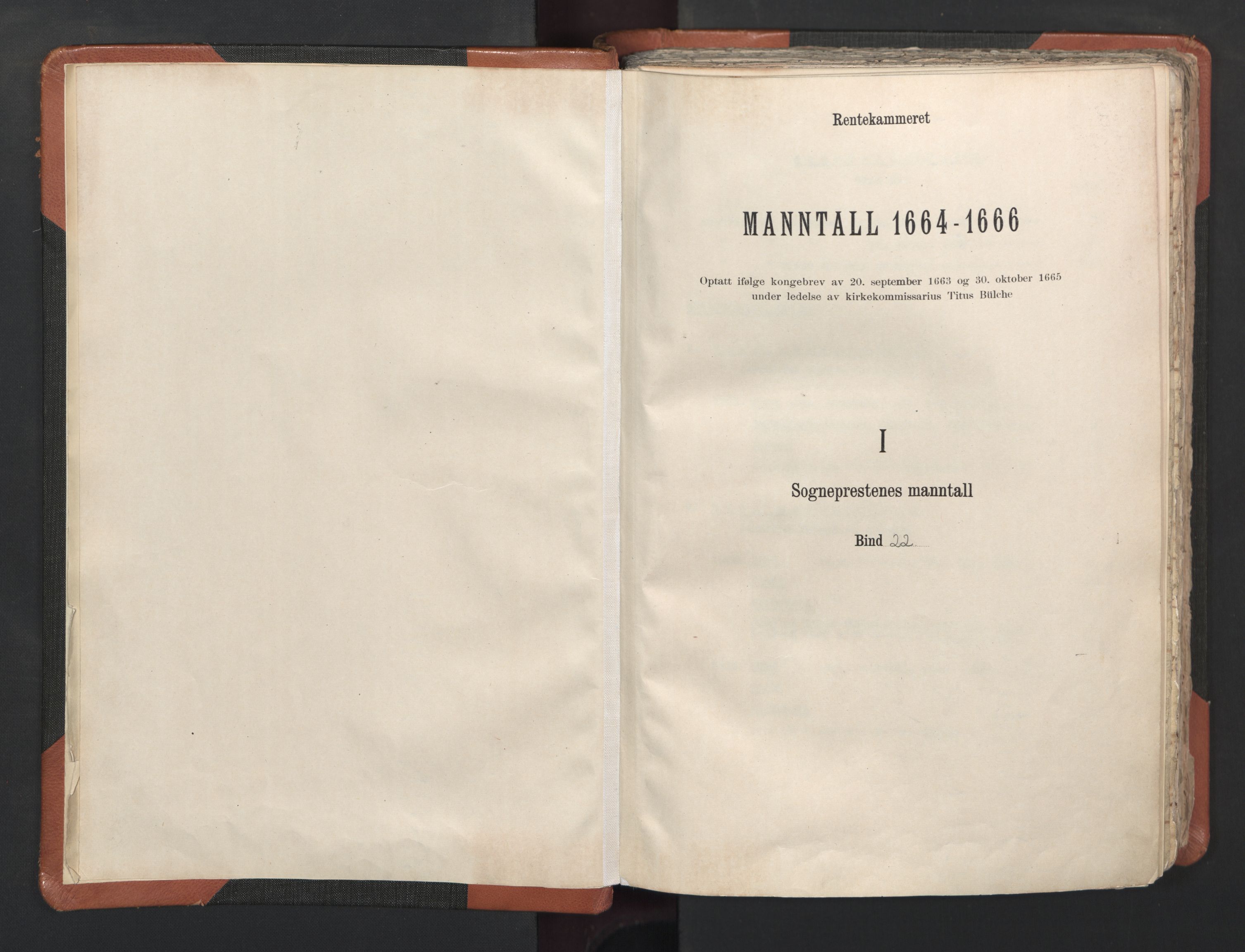 RA, Sogneprestenes manntall 1664-1666, nr. 22: Nordhordland prosti, 1664-1666