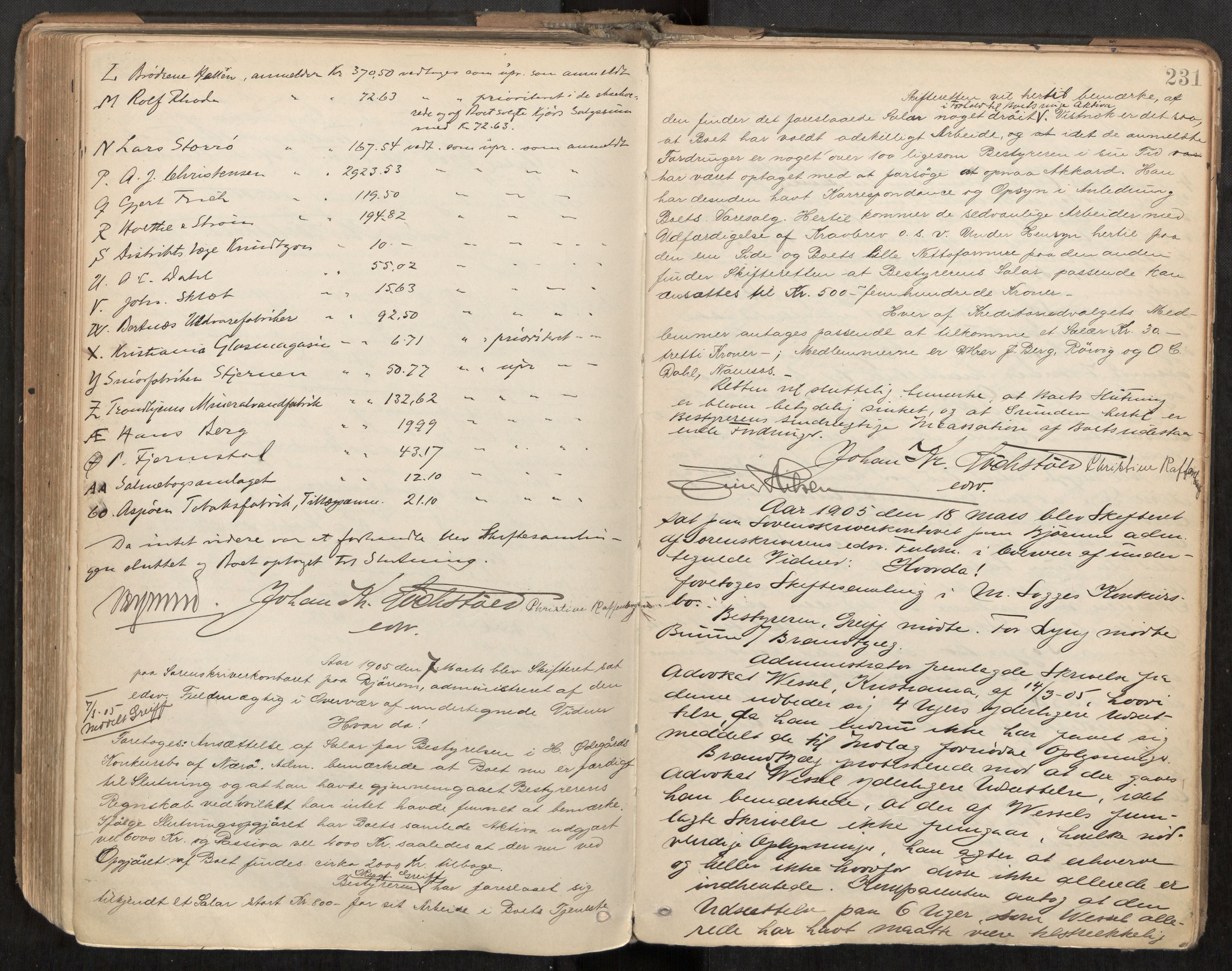 Namdal sorenskriveri, AV/SAT-A-4133/1/3/3B/L0007: Skiftebehandlingsprotokoll, 1899-1905, s. 231