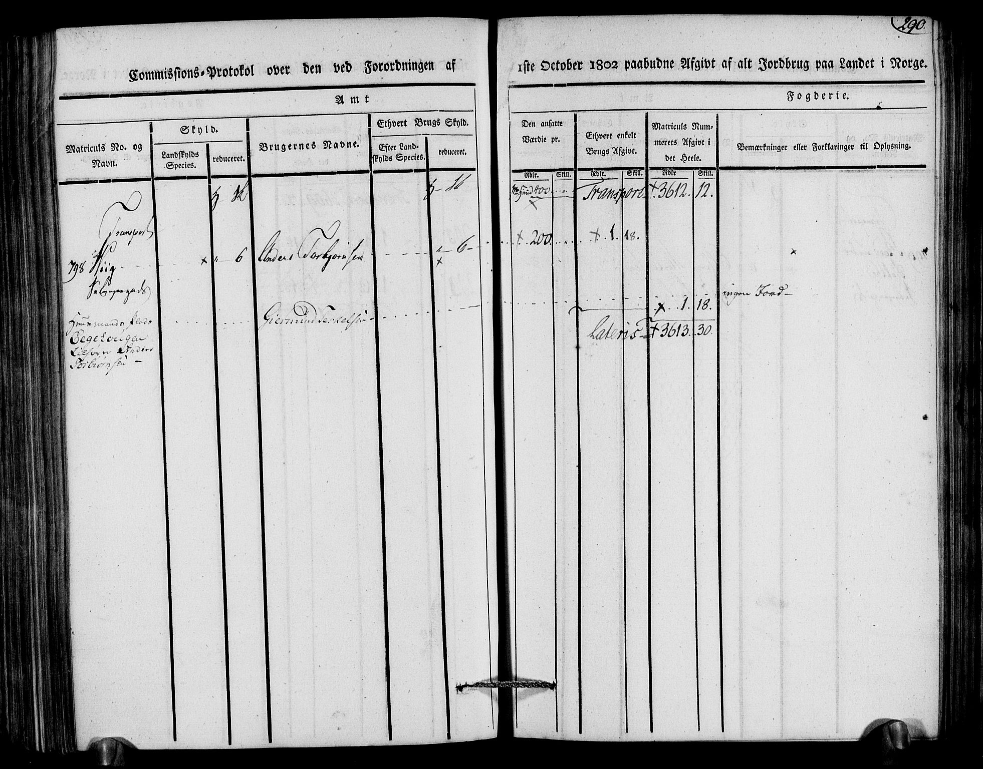 Rentekammeret inntil 1814, Realistisk ordnet avdeling, AV/RA-EA-4070/N/Ne/Nea/L0079: Nedenes fogderi. Kommisjonsprotokoll "Nr. 2", for Strengereid skipreide, 1803, s. 279