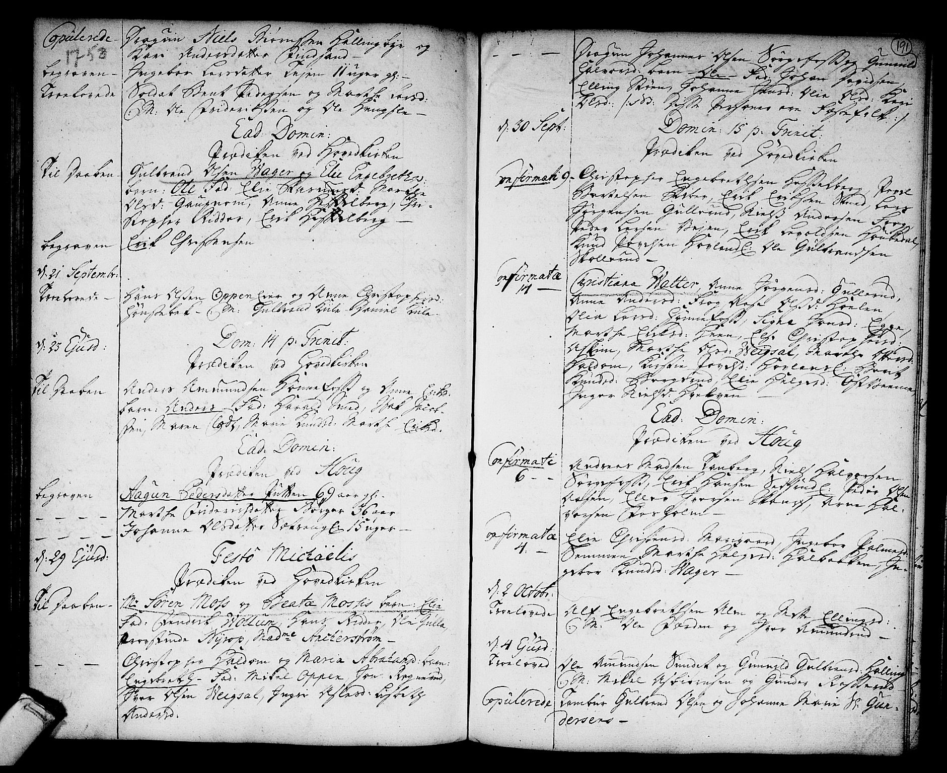 Norderhov kirkebøker, AV/SAKO-A-237/F/Fa/L0003a: Ministerialbok nr. 3, 1740-1757, s. 191