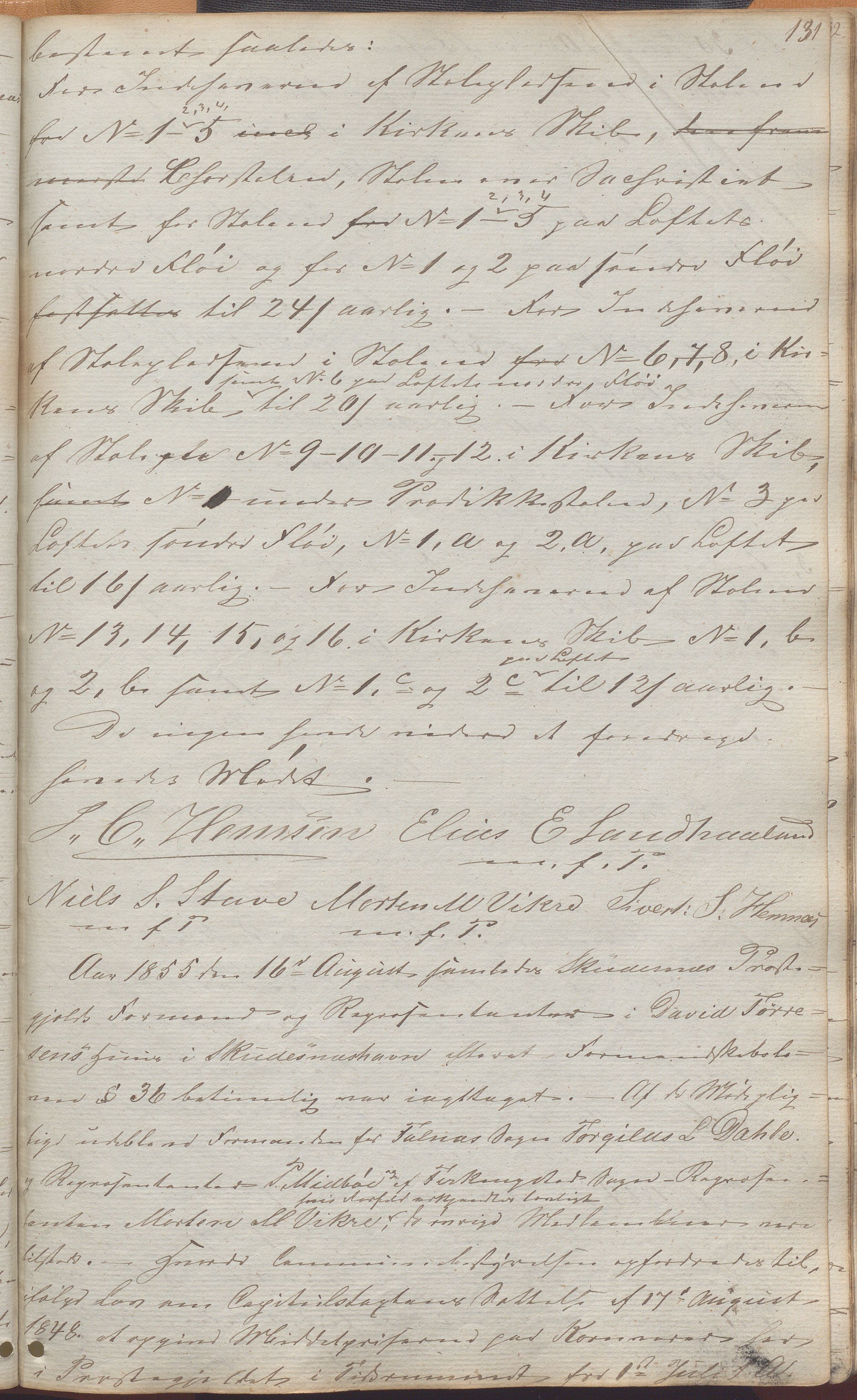 Skudenes kommune - Formannskapet, IKAR/A-294/Aa/L0001: Møtebok, 1837-1868, s. 131a