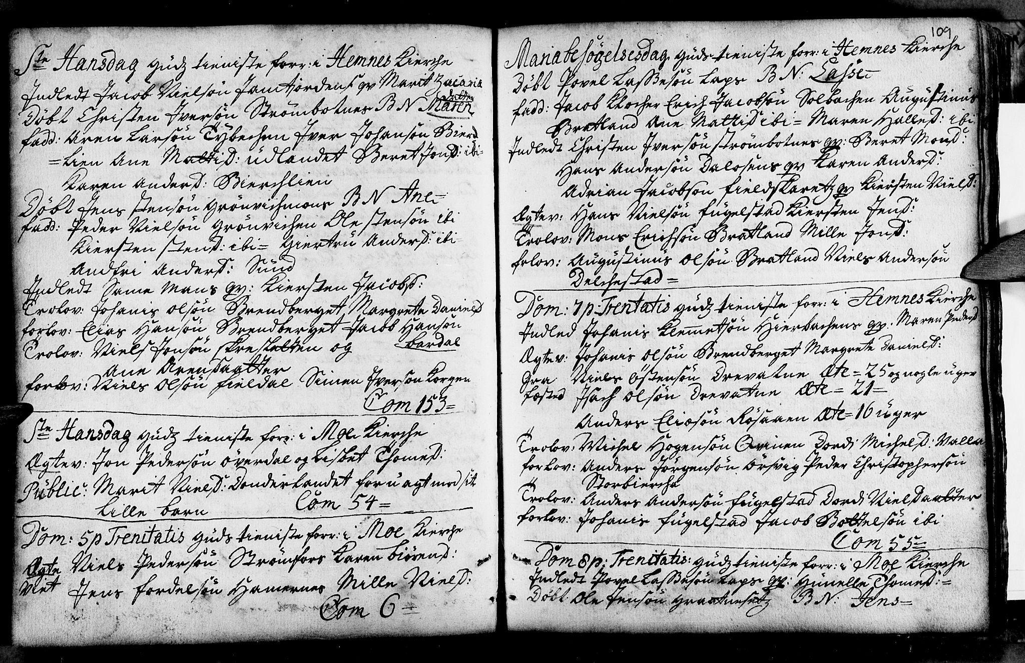 Ministerialprotokoller, klokkerbøker og fødselsregistre - Nordland, AV/SAT-A-1459/825/L0346: Ministerialbok nr. 825A02, 1729-1748, s. 109