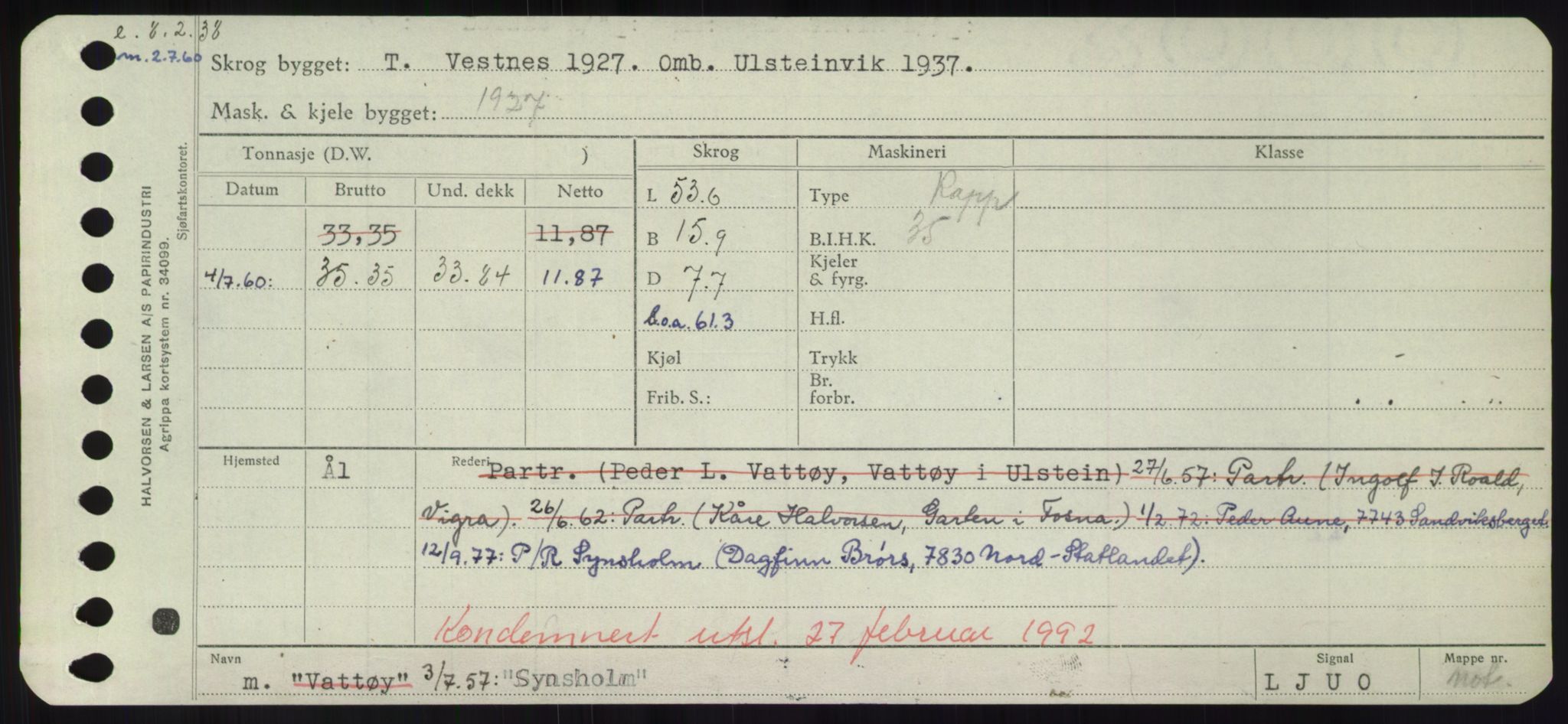 Sjøfartsdirektoratet med forløpere, Skipsmålingen, AV/RA-S-1627/H/Hd/L0037: Fartøy, Su-Så, s. 461