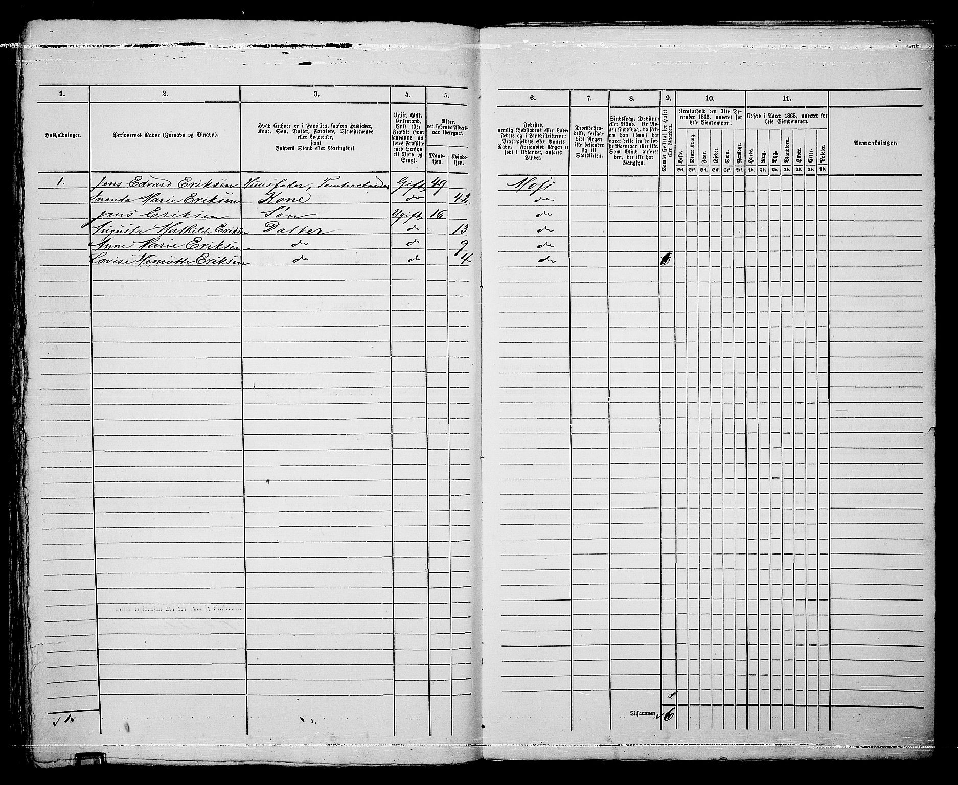RA, Folketelling 1865 for 0104B Moss prestegjeld, Moss kjøpstad, 1865, s. 739
