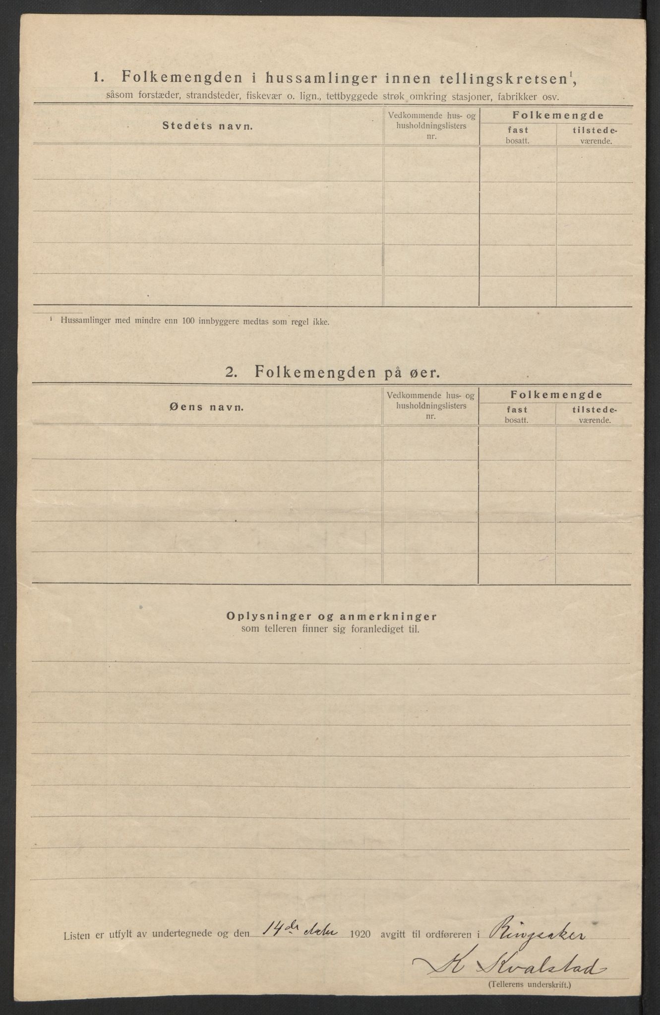 SAH, Folketelling 1920 for 0412 Ringsaker herred, 1920, s. 101