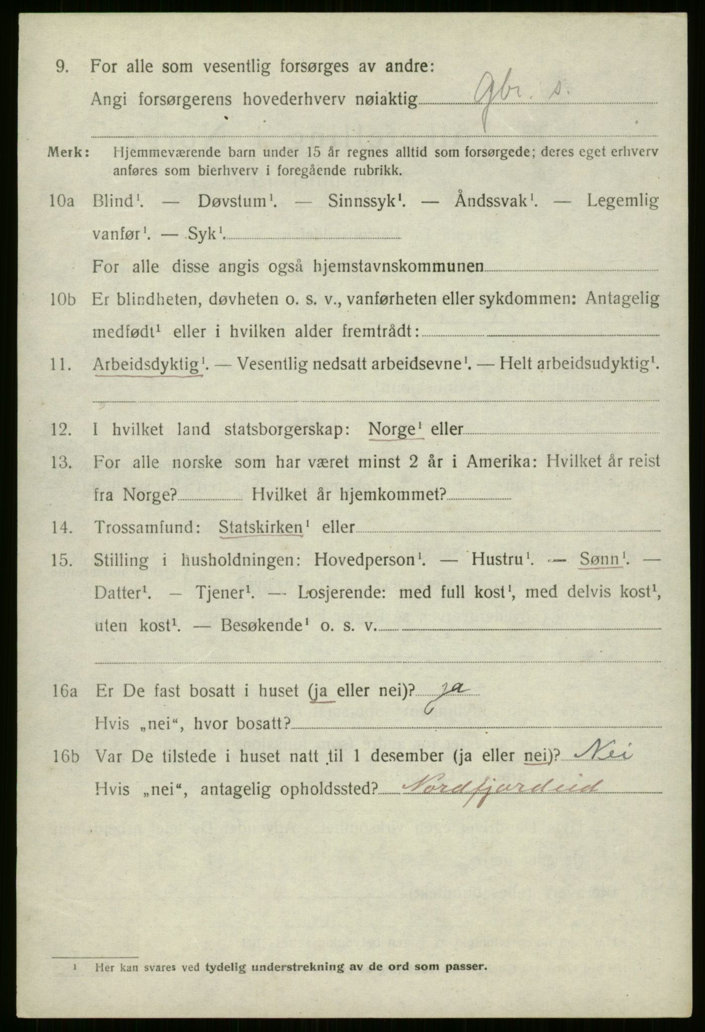 SAB, Folketelling 1920 for 1446 Breim herred, 1920, s. 988