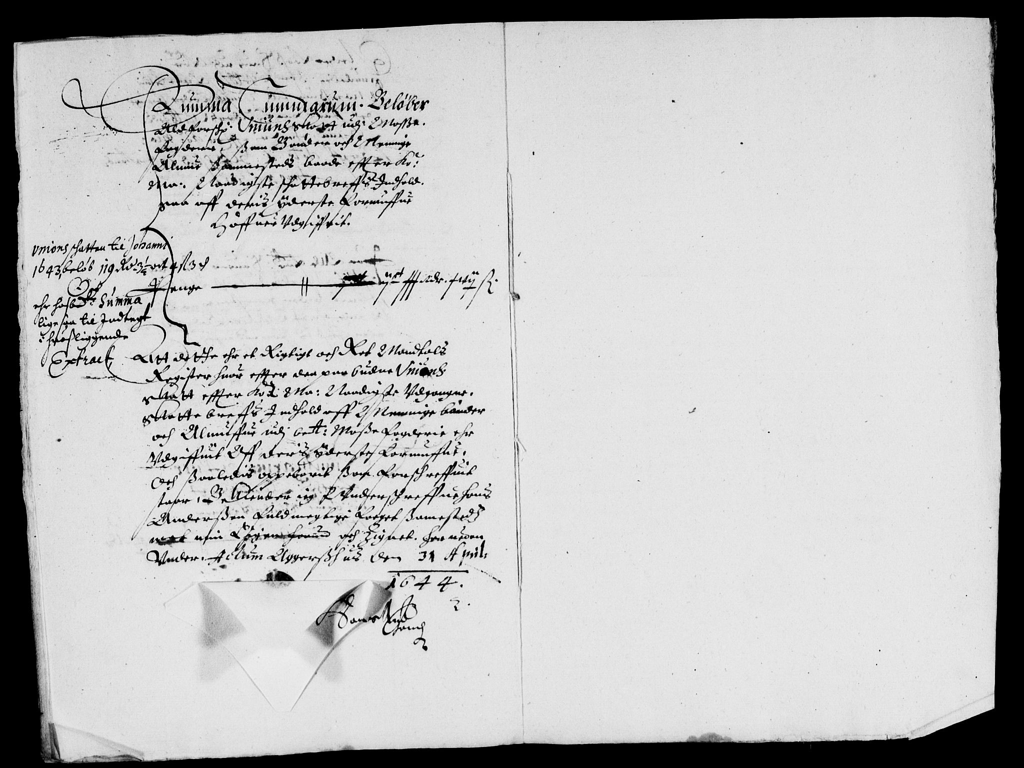Rentekammeret inntil 1814, Reviderte regnskaper, Lensregnskaper, AV/RA-EA-5023/R/Rb/Rba/L0173: Akershus len, 1643-1644