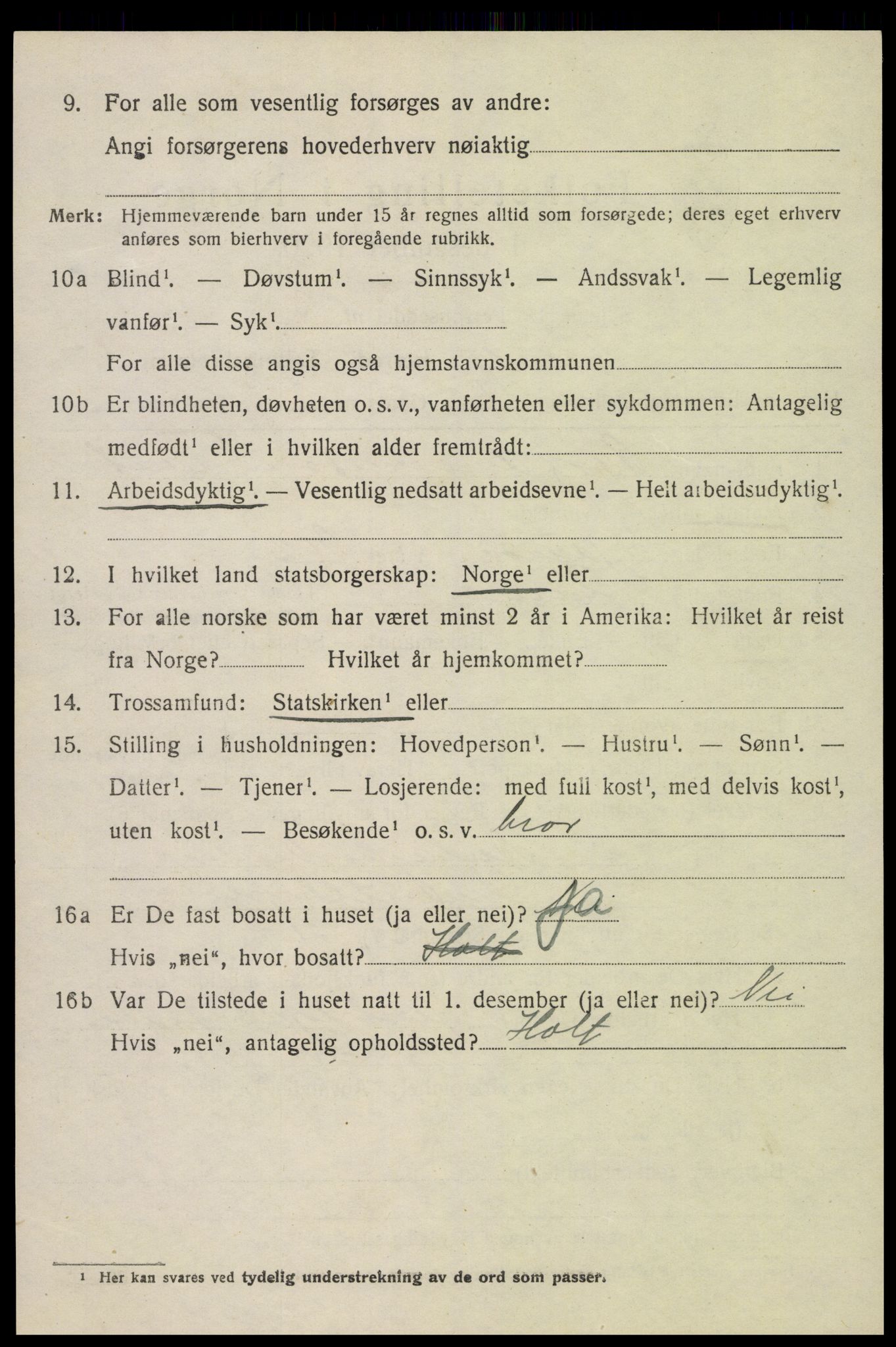 SAK, Folketelling 1920 for 0929 Åmli herred, 1920, s. 2486