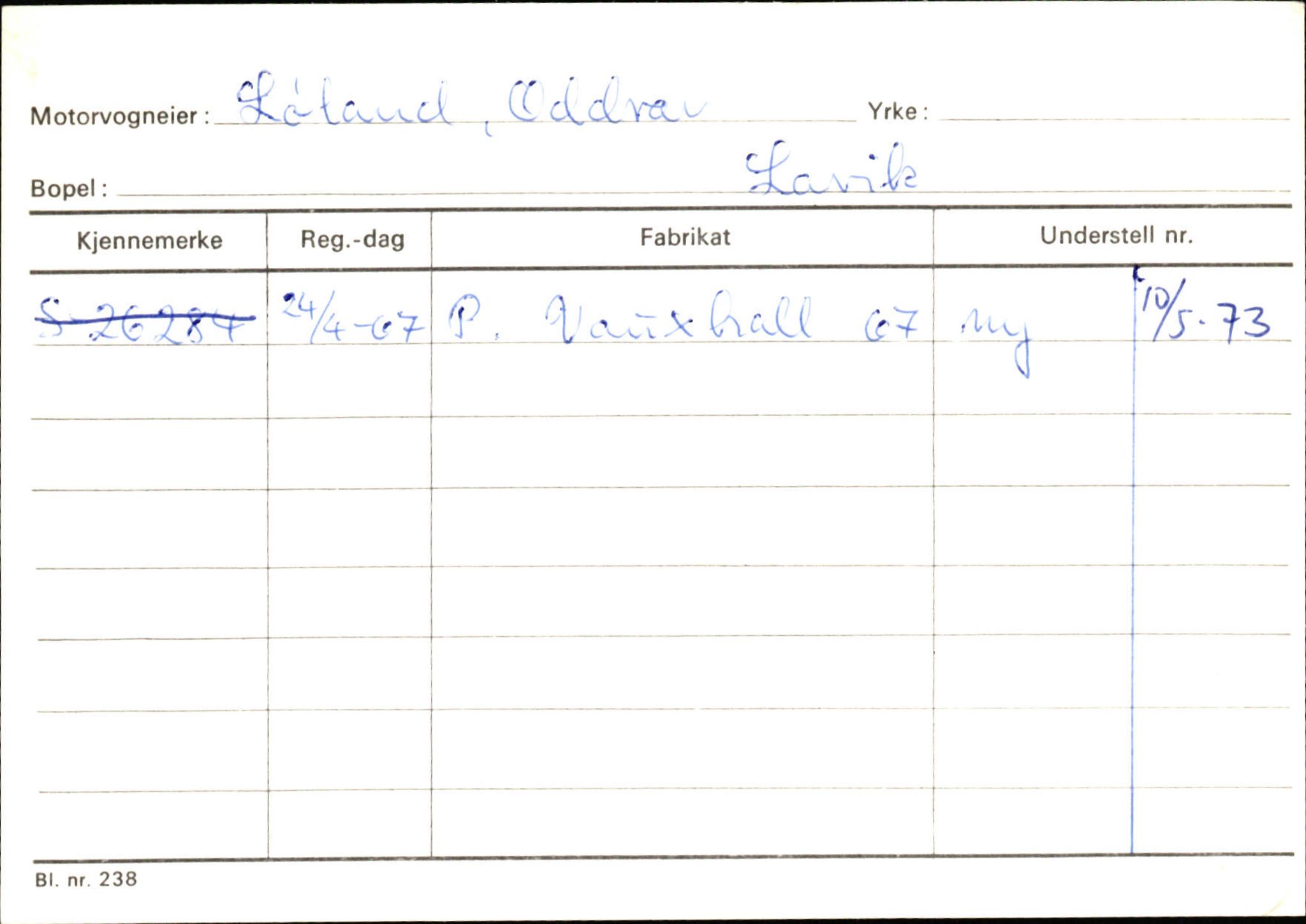 Statens vegvesen, Sogn og Fjordane vegkontor, AV/SAB-A-5301/4/F/L0130: Eigarregister Eid T-Å. Høyanger A-O, 1945-1975, s. 2054