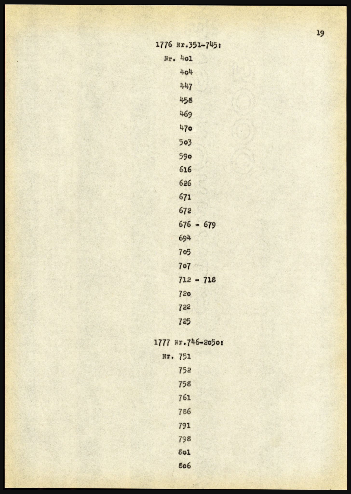Riksarkivet, Seksjon for eldre arkiv og spesialsamlinger, AV/RA-EA-6797/H/Ha, 1953, s. 19