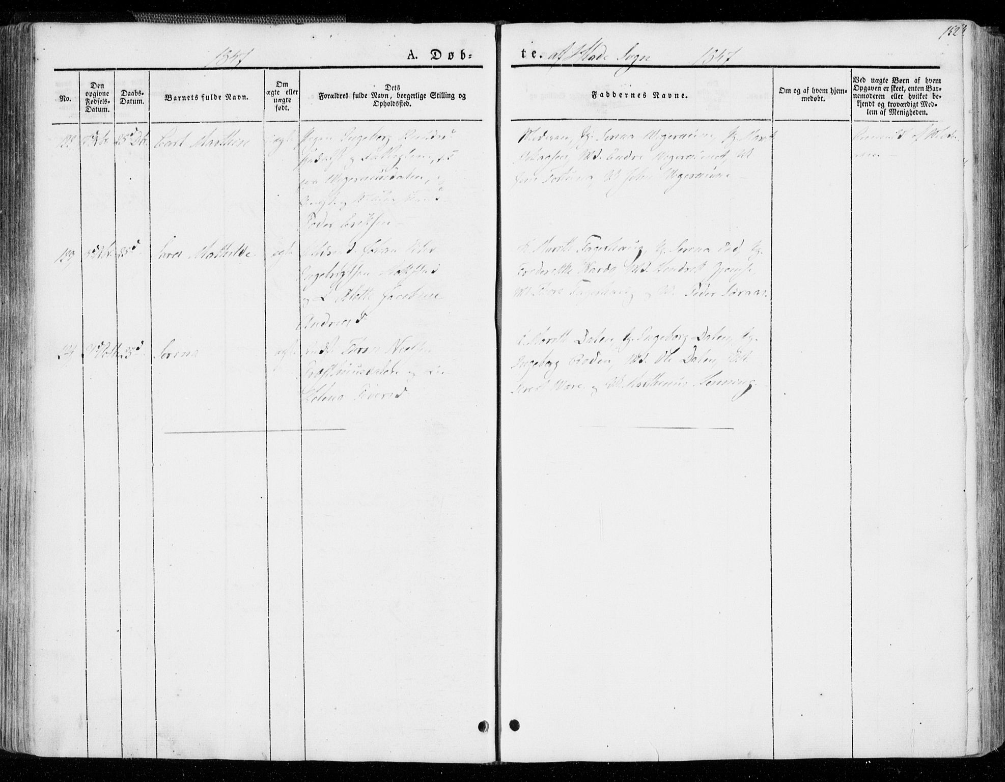 Ministerialprotokoller, klokkerbøker og fødselsregistre - Sør-Trøndelag, AV/SAT-A-1456/606/L0290: Ministerialbok nr. 606A05, 1841-1847, s. 152