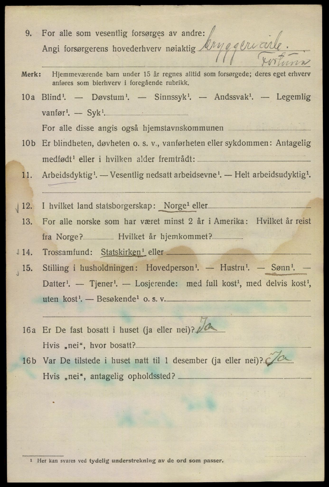 SAO, Folketelling 1920 for 0301 Kristiania kjøpstad, 1920, s. 631874