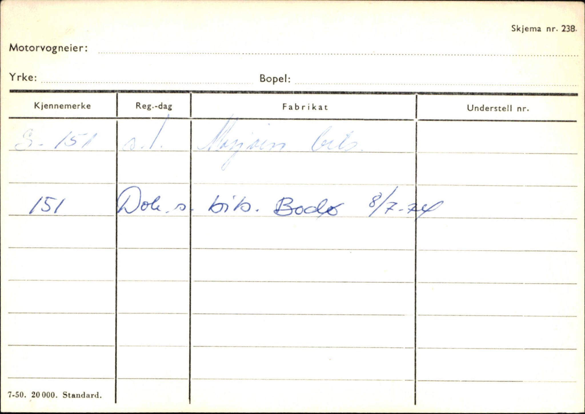 Statens vegvesen, Sogn og Fjordane vegkontor, SAB/A-5301/4/F/L0132: Eigarregister Askvoll A-Å. Balestrand A-Å, 1945-1975, s. 2261