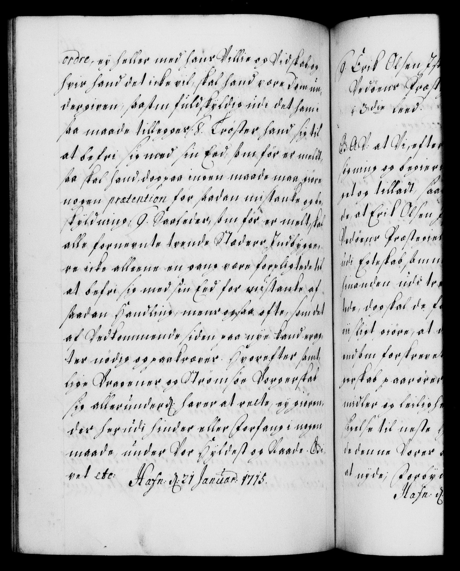 Danske Kanselli 1572-1799, AV/RA-EA-3023/F/Fc/Fca/Fcaa/L0021: Norske registre, 1712-1715, s. 416b