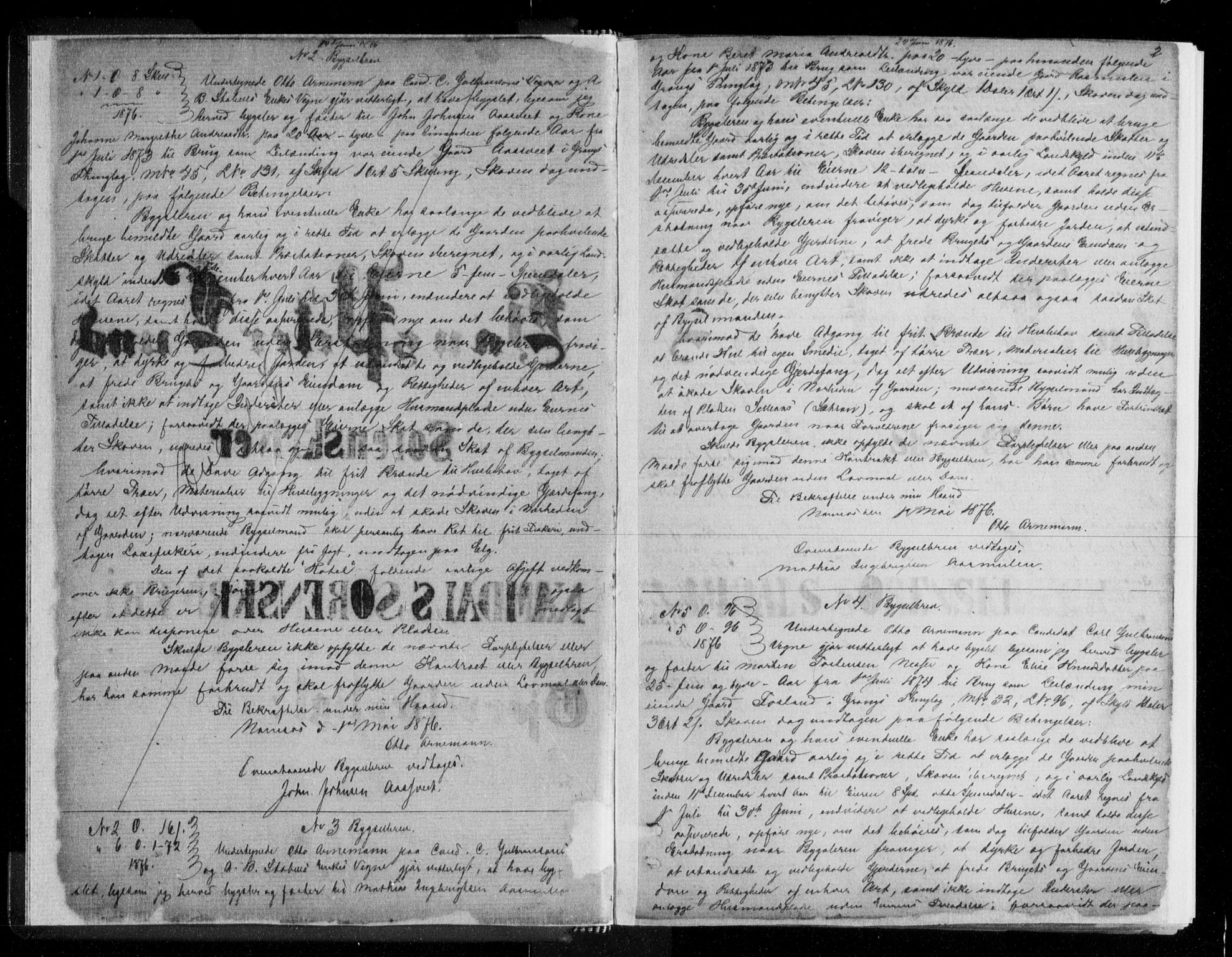 Namdal sorenskriveri, SAT/A-4133/1/2/2C/L0025: Pantebok nr. T1, 1876-1879, s. 2