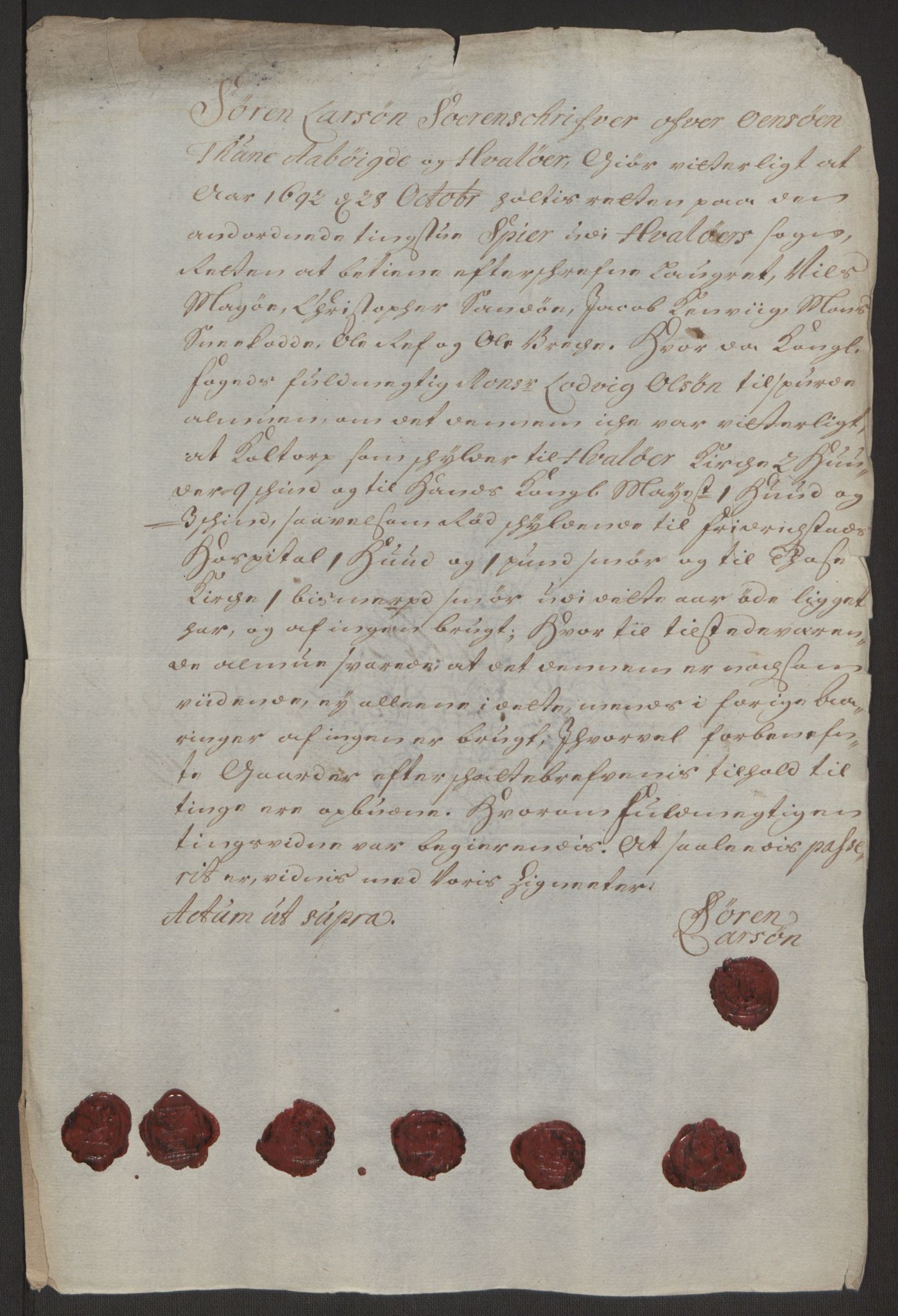 Rentekammeret inntil 1814, Reviderte regnskaper, Fogderegnskap, AV/RA-EA-4092/R03/L0120: Fogderegnskap Onsøy, Tune, Veme og Åbygge fogderi, 1692-1693, s. 185