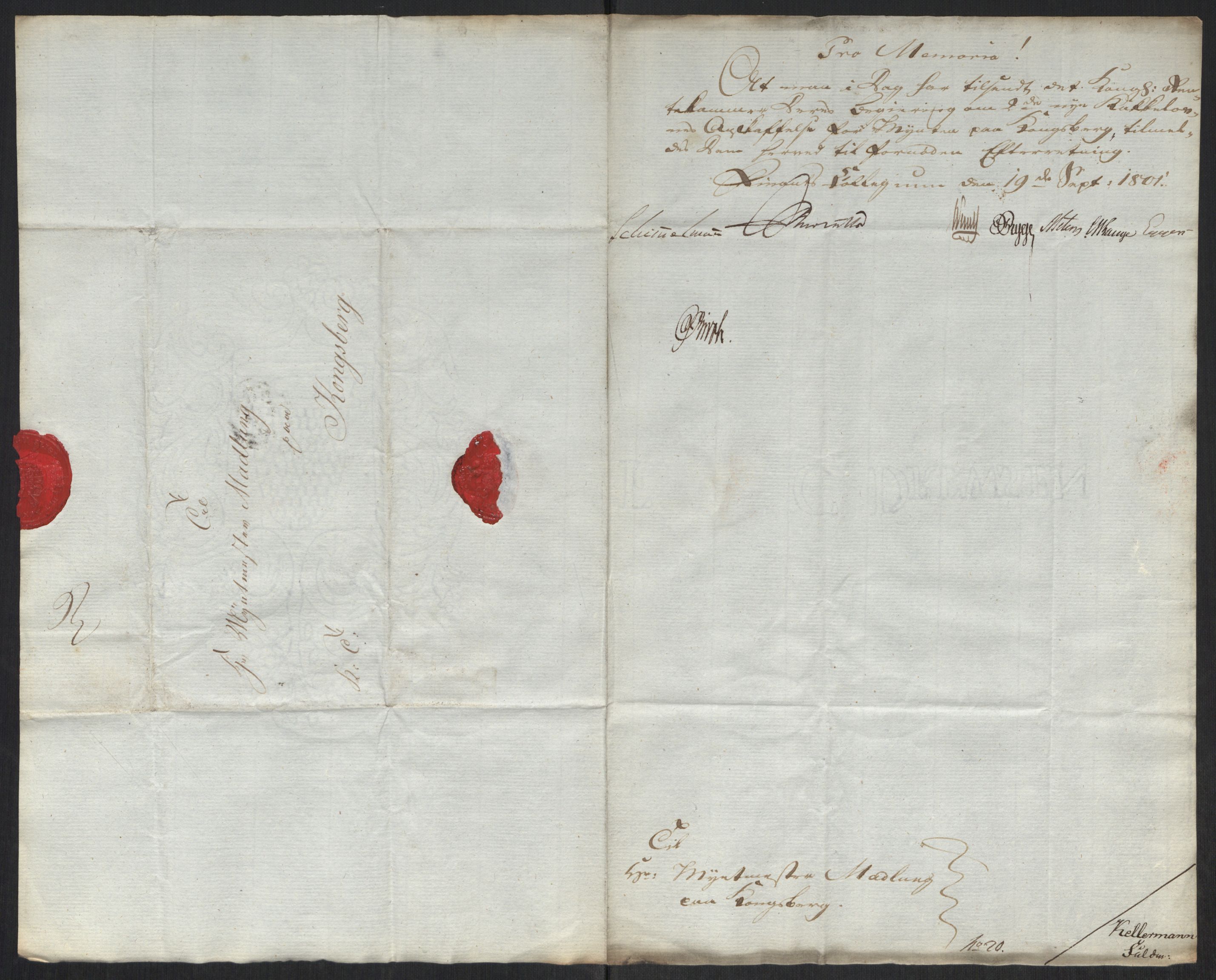 Rentekammeret inntil 1814, Realistisk ordnet avdeling, RA/EA-4070/Oa/L0008: [Y6]: Embetsbrev til myntmesteren på Kongsberg (1797-1806 og 1808-1813), 1797-1813, s. 109