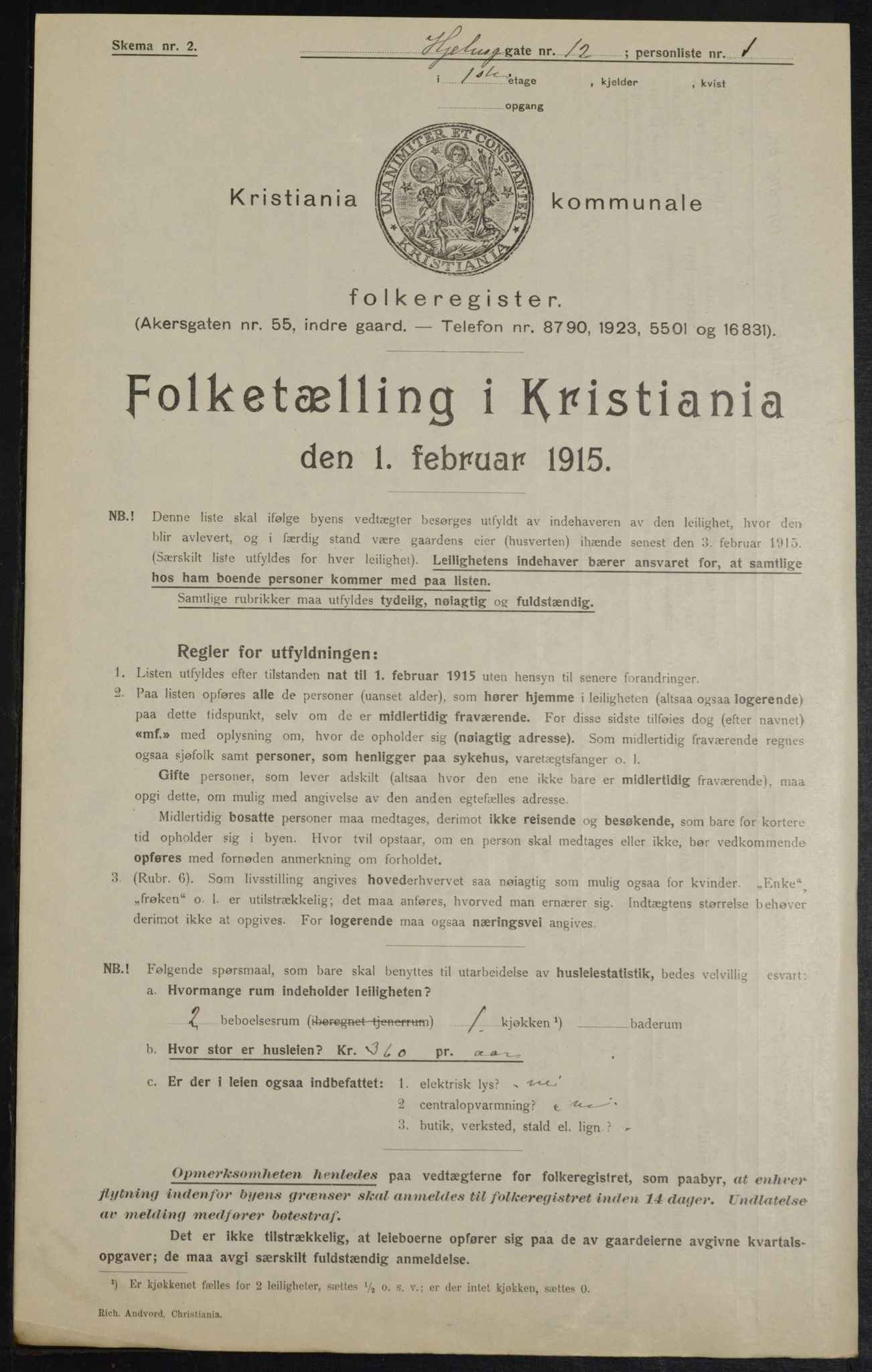 OBA, Kommunal folketelling 1.2.1915 for Kristiania, 1915, s. 39850