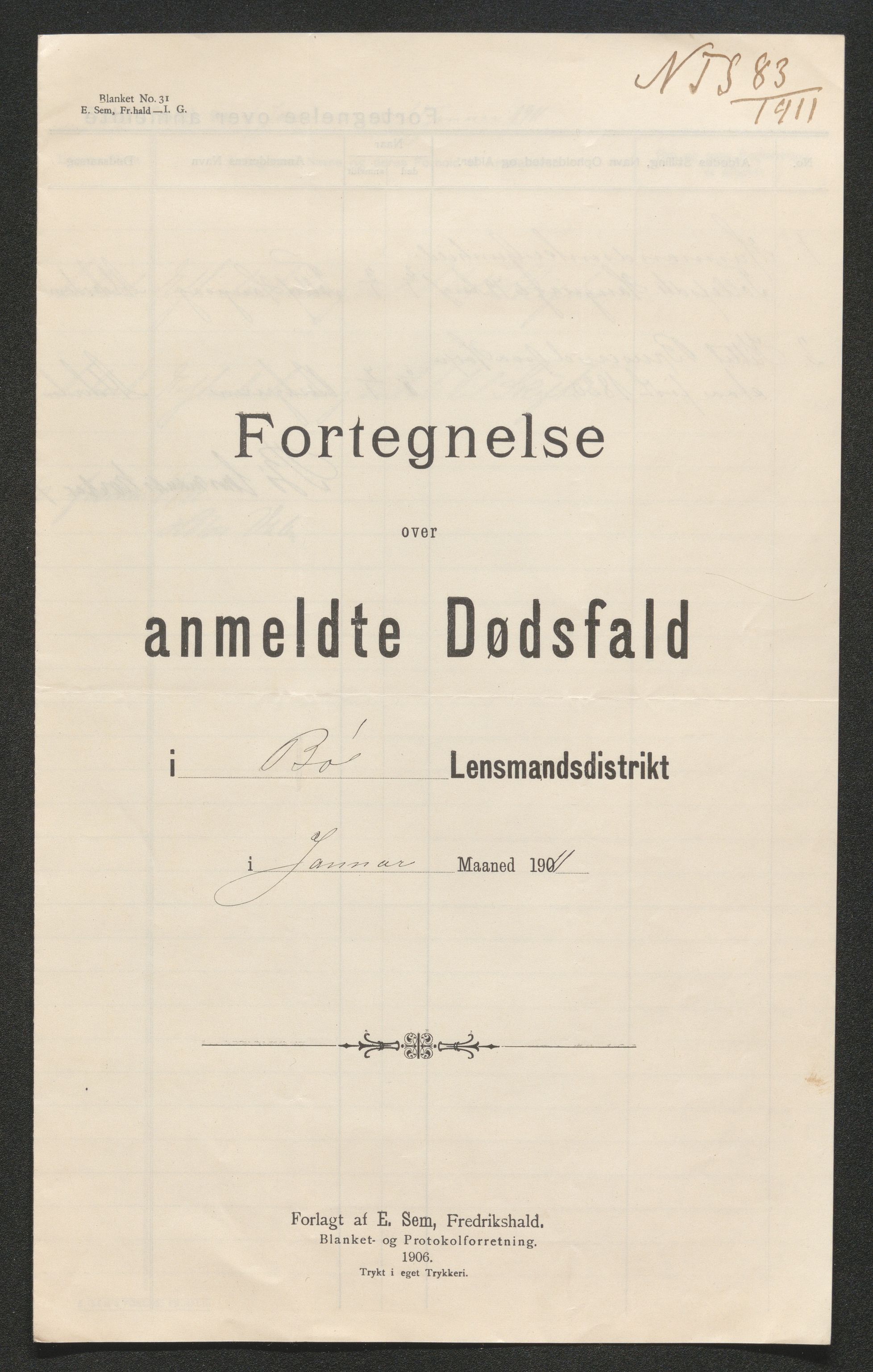 Nedre Telemark sorenskriveri, AV/SAKO-A-135/H/Ha/Hab/L0005: Dødsfallsfortegnelser
, 1911-1916, s. 4