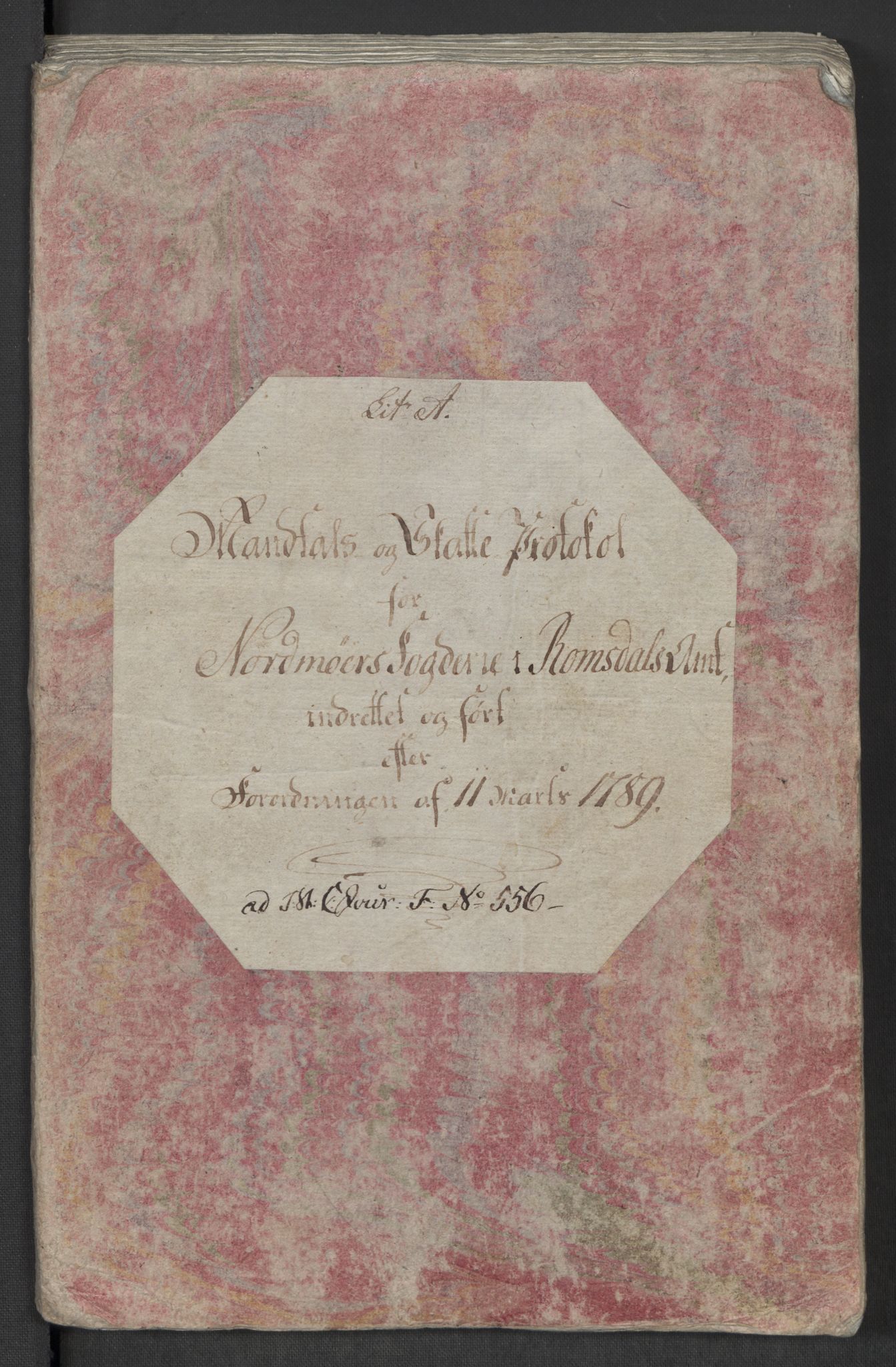 Rentekammeret inntil 1814, Reviderte regnskaper, Mindre regnskaper, RA/EA-4068/Rf/Rfe/L0031: Nordmøre fogderi, Numedal og Sandsvær fogderi, 1789, s. 95