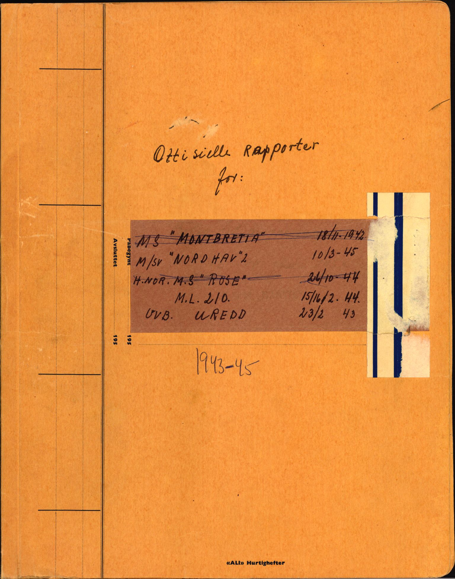 Forsvaret, Sjøforsvarets overkommando, RA/RAFA-2035/D/Dc/L0306: --, 1940-1945, s. 1040