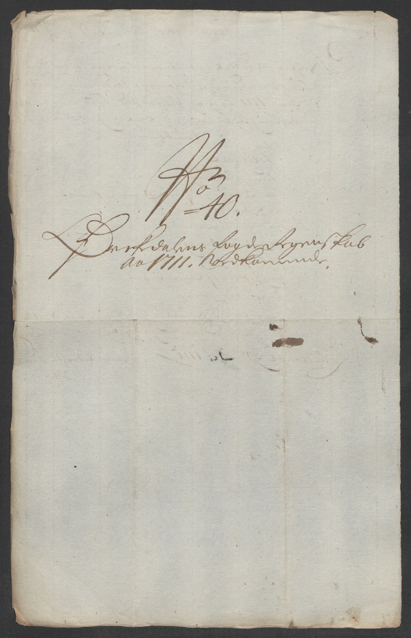 Rentekammeret inntil 1814, Reviderte regnskaper, Fogderegnskap, AV/RA-EA-4092/R60/L3961: Fogderegnskap Orkdal og Gauldal, 1711, s. 199