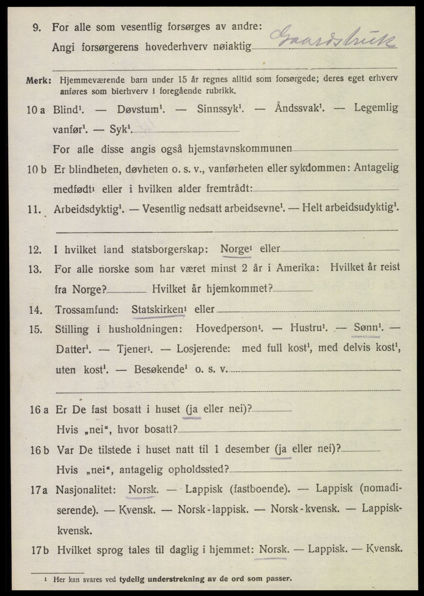 SAT, Folketelling 1920 for 1731 Sparbu herred, 1920, s. 6824