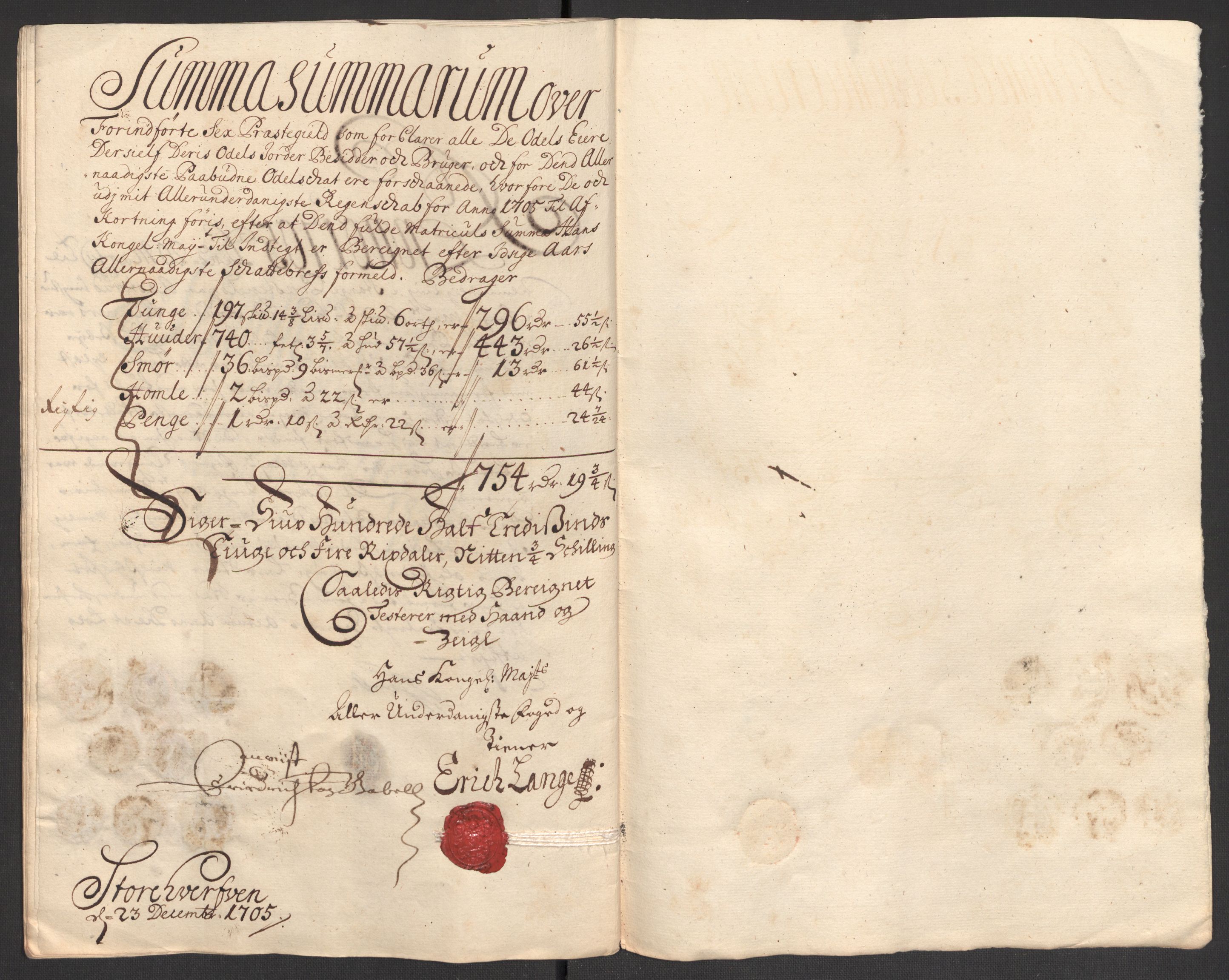 Rentekammeret inntil 1814, Reviderte regnskaper, Fogderegnskap, RA/EA-4092/R16/L1042: Fogderegnskap Hedmark, 1705, s. 144