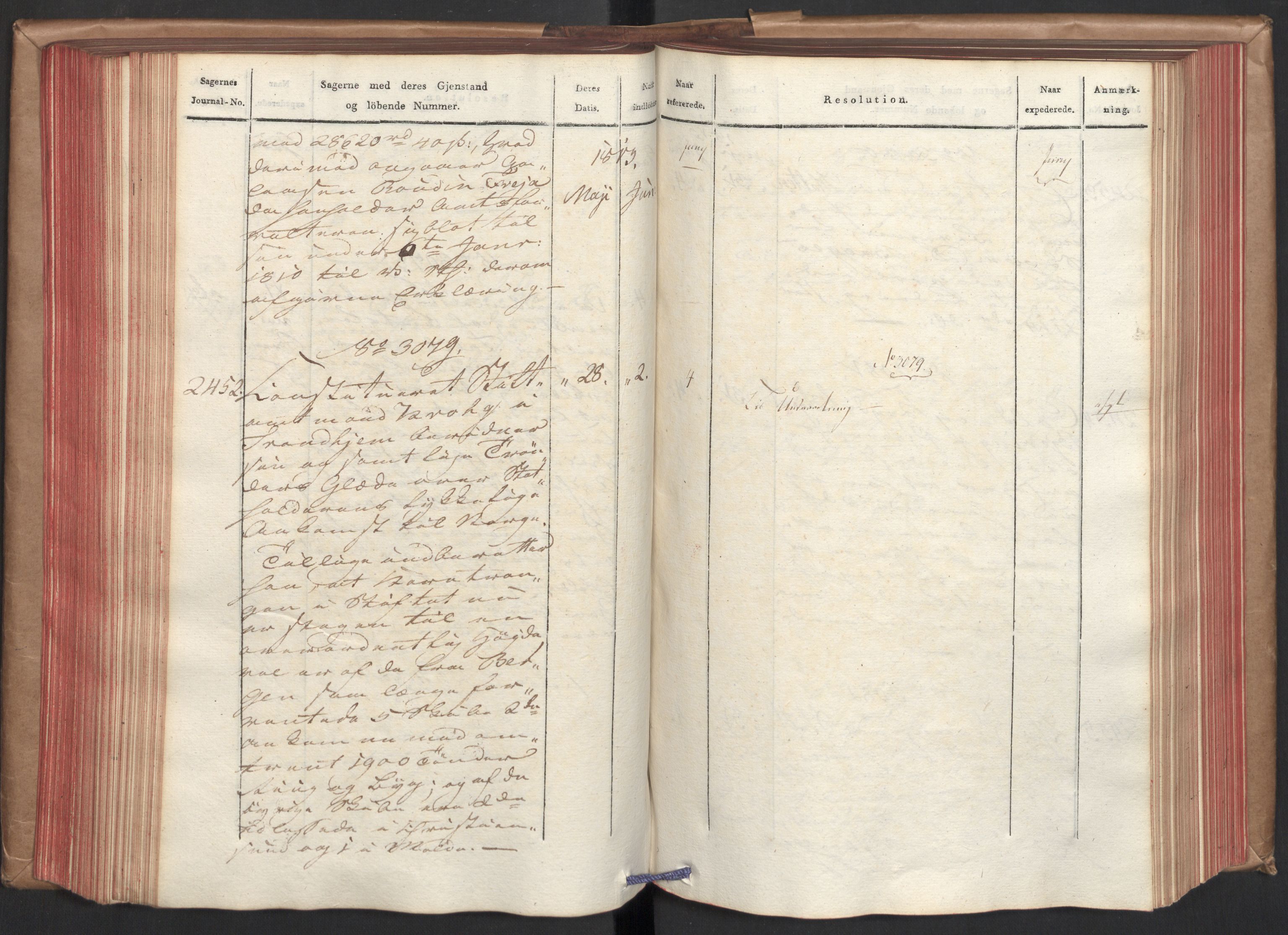 Stattholderembetet 1810-1814, 2. kontor (Kontor B), AV/RA-EA-5432/Ab/L0006: Referatprotokoll,  j.nr. 2262-2602,  l.nr. 2846-4172, 1813, s. 135