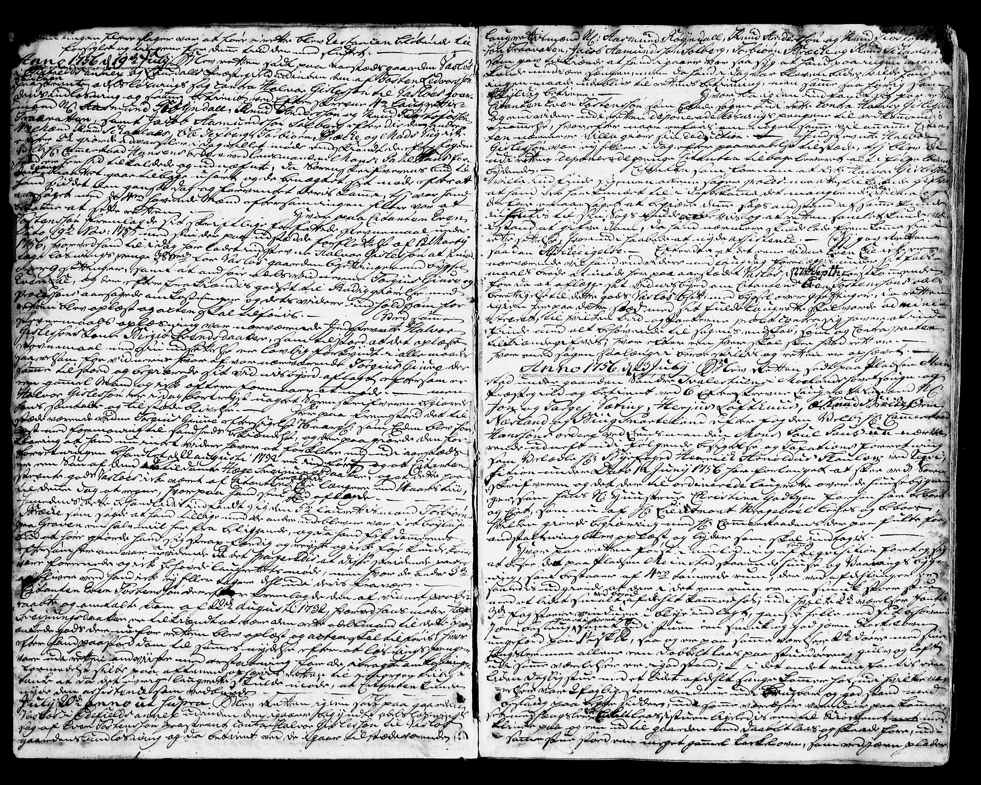 Vest-Telemark sorenskriveri, AV/SAKO-A-134/F/Fa/L0032: Tingbok, 1756-1763, s. 2