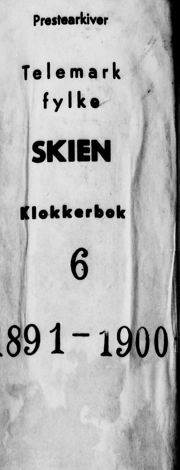 Skien kirkebøker, SAKO/A-302/G/Ga/L0007: Klokkerbok nr. 7, 1891-1900