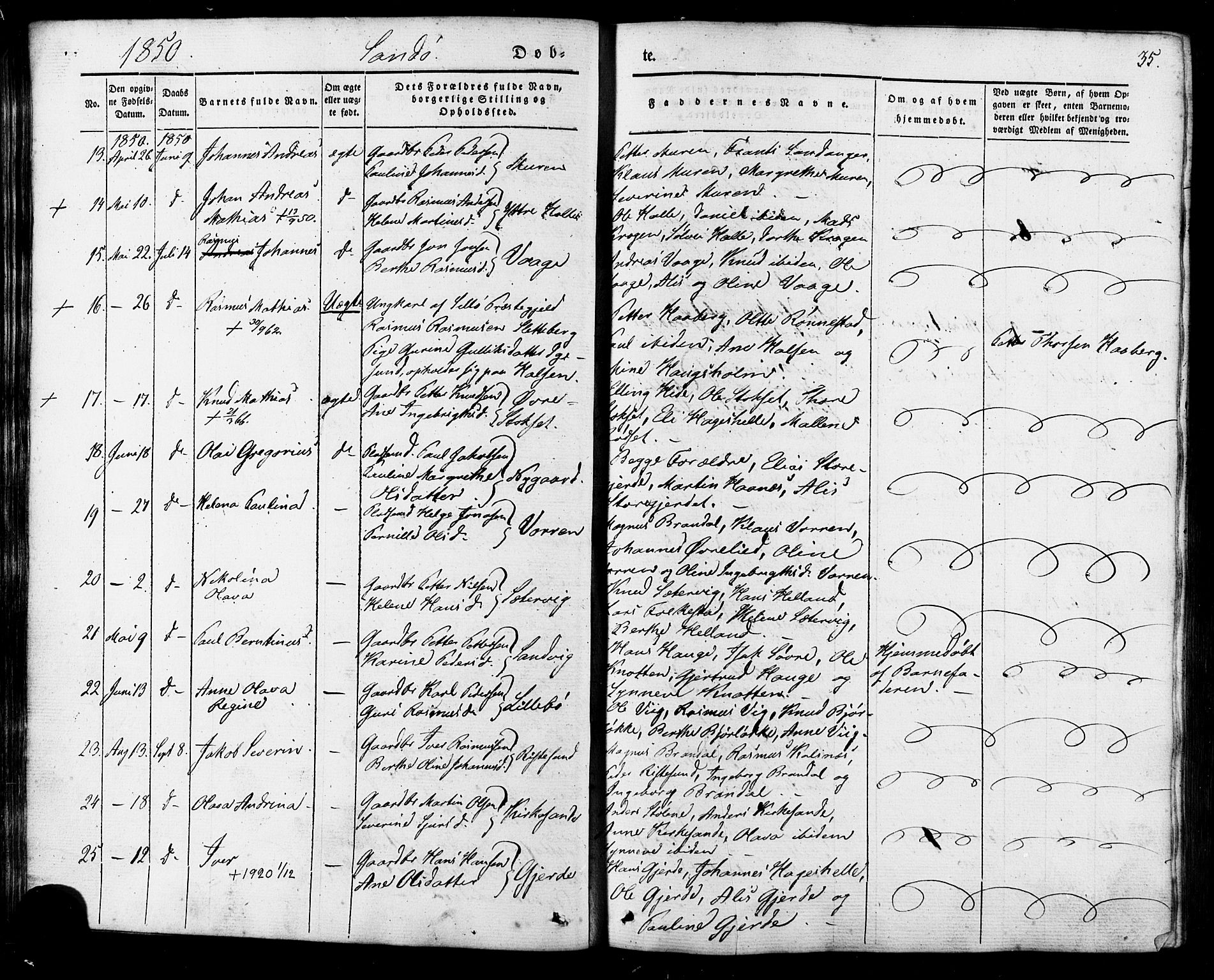 Ministerialprotokoller, klokkerbøker og fødselsregistre - Møre og Romsdal, AV/SAT-A-1454/503/L0034: Ministerialbok nr. 503A02, 1841-1884, s. 35