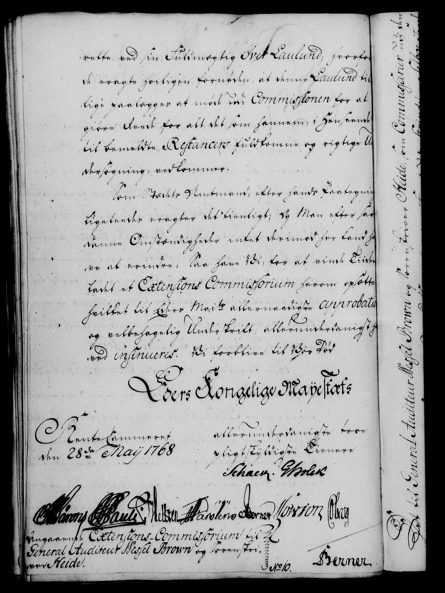 Rentekammeret, Kammerkanselliet, RA/EA-3111/G/Gf/Gfa/L0050: Norsk relasjons- og resolusjonsprotokoll (merket RK 52.50), 1768, s. 232
