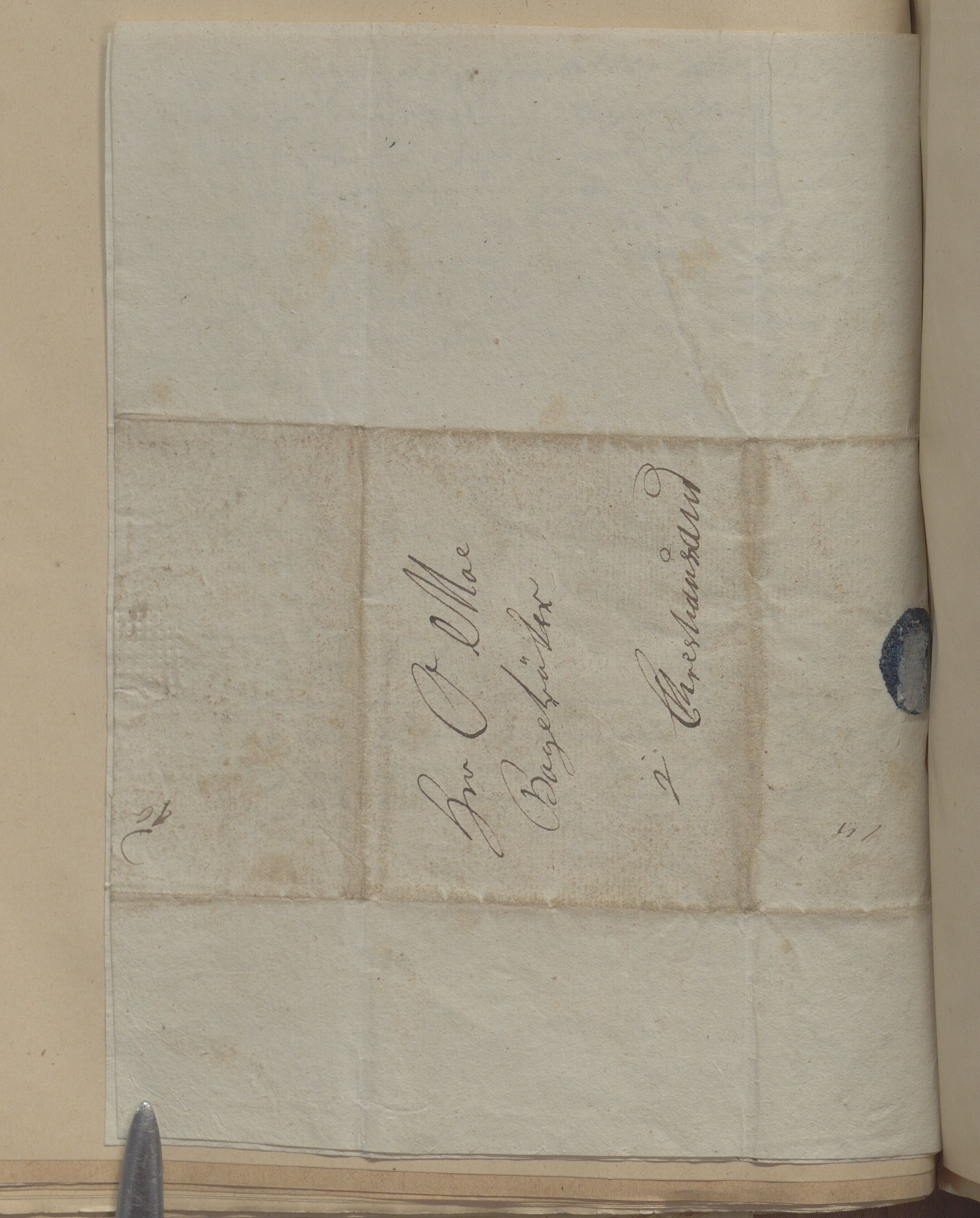 Heggtveitsamlingen, TMF/A-1007/H/L0050: Innbundne brev, Ms A, med innlagt registratur. , 1800-1850